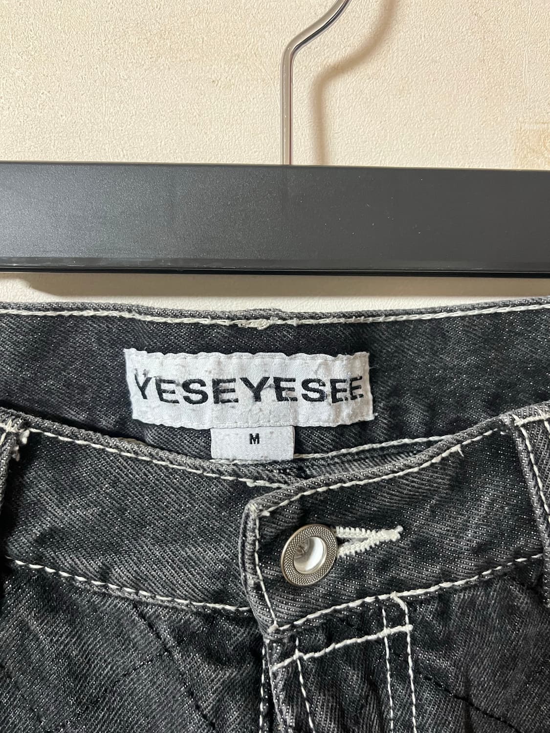 예스아이씨 넷 데님 블랙 m 상품이미지3