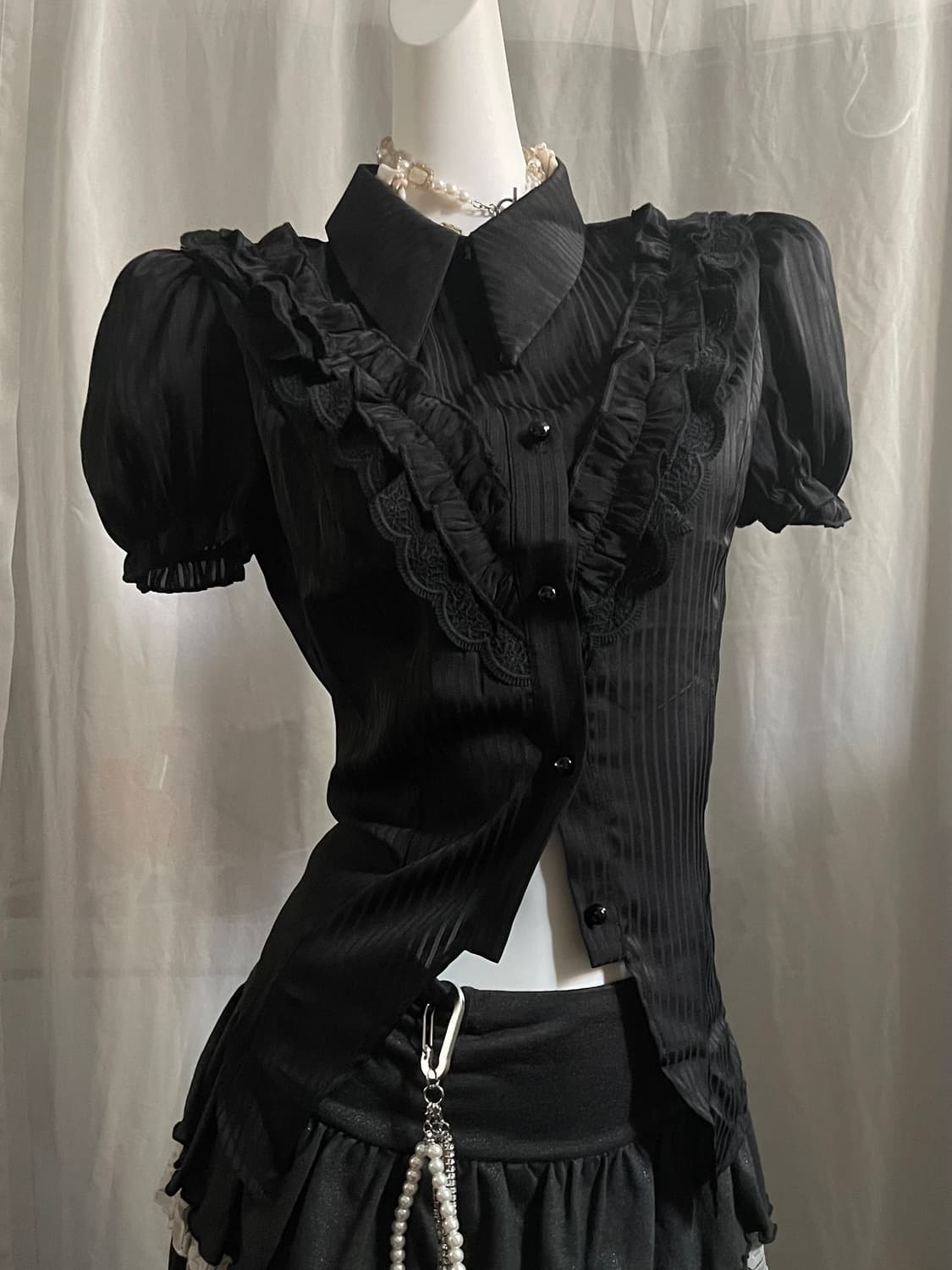 Horror game girl blouse 고스 공겜여주 블라우스 상품이미지3