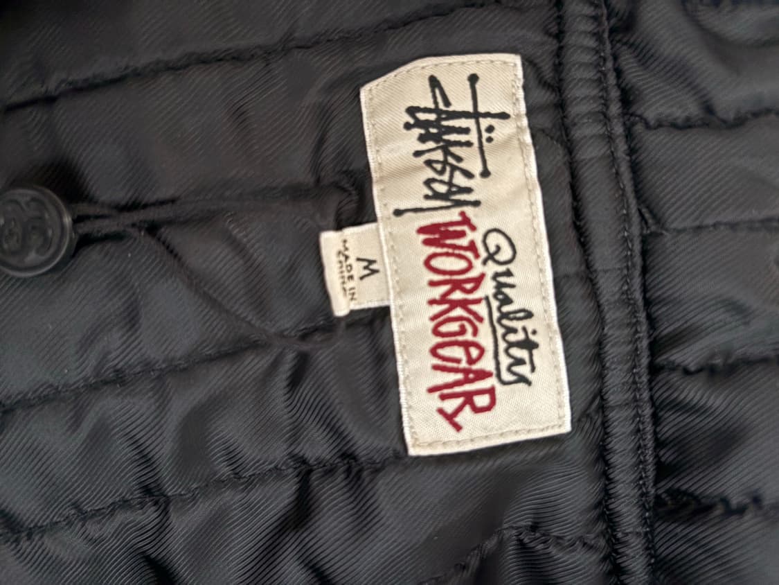 스투시 인슐레이티드 캔버스 워크 자켓 블랙 상품이미지3