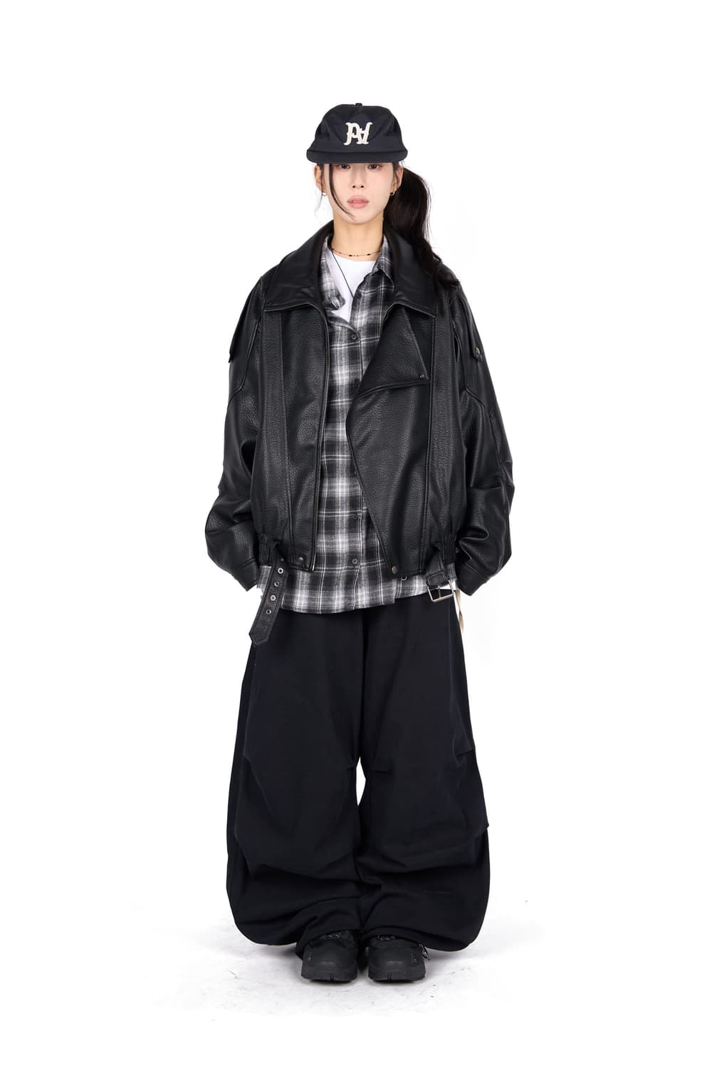 릿킴 BELTED LEATHER JACKET 상품이미지1