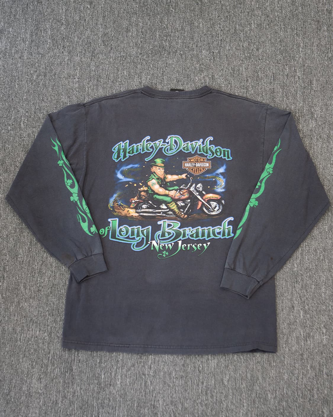 빈티지 할리데이비슨 불꽃 플레임 긴팔 티셔츠 상품이미지2