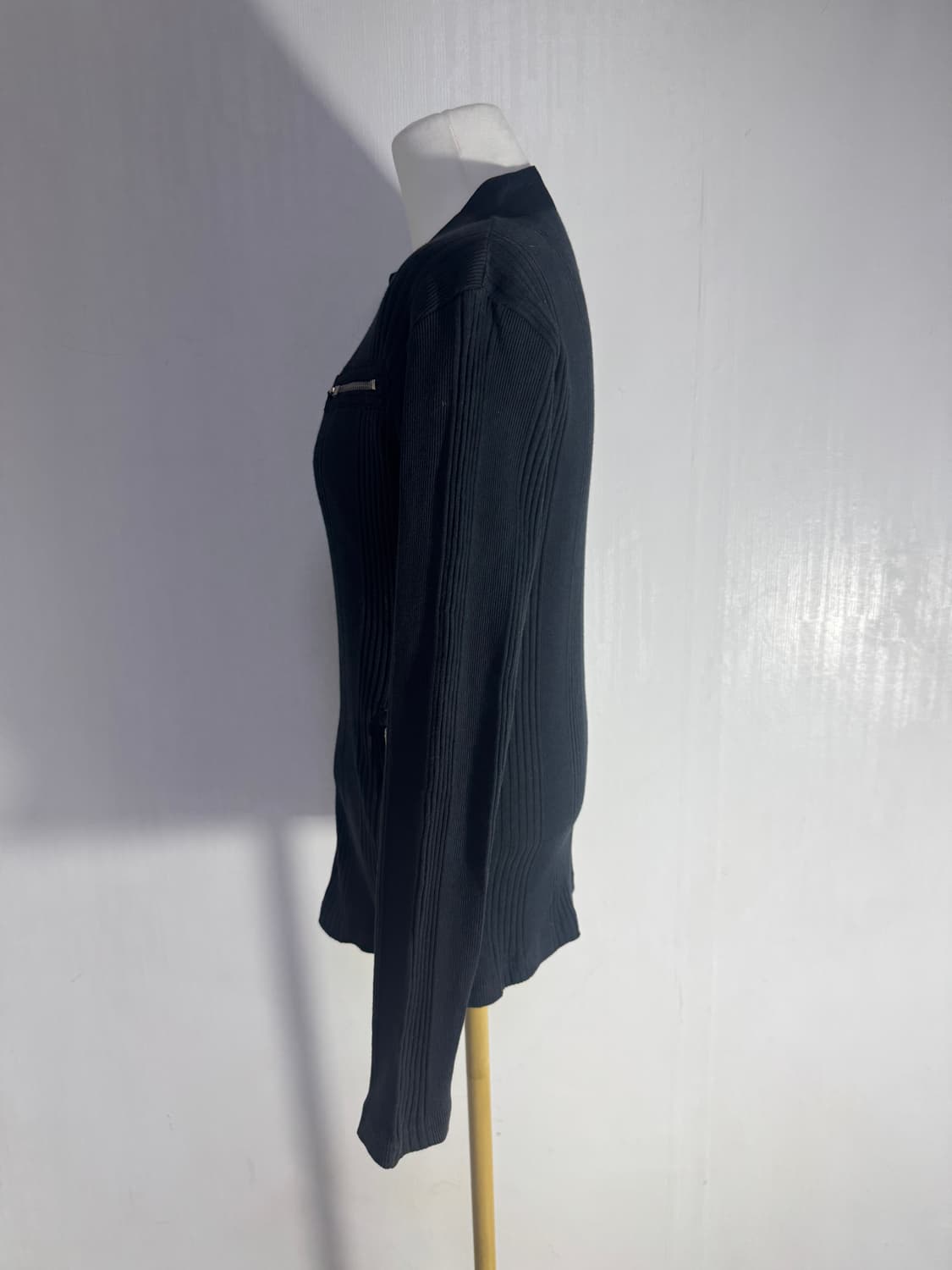 Agate label 리브드 집업 자켓 y2k 상품이미지2