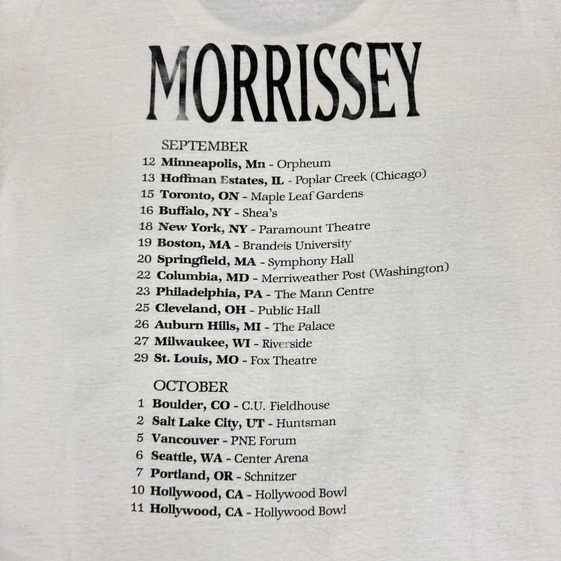 빈티지 90s Morrissey 모리세이 티셔츠 상품이미지4