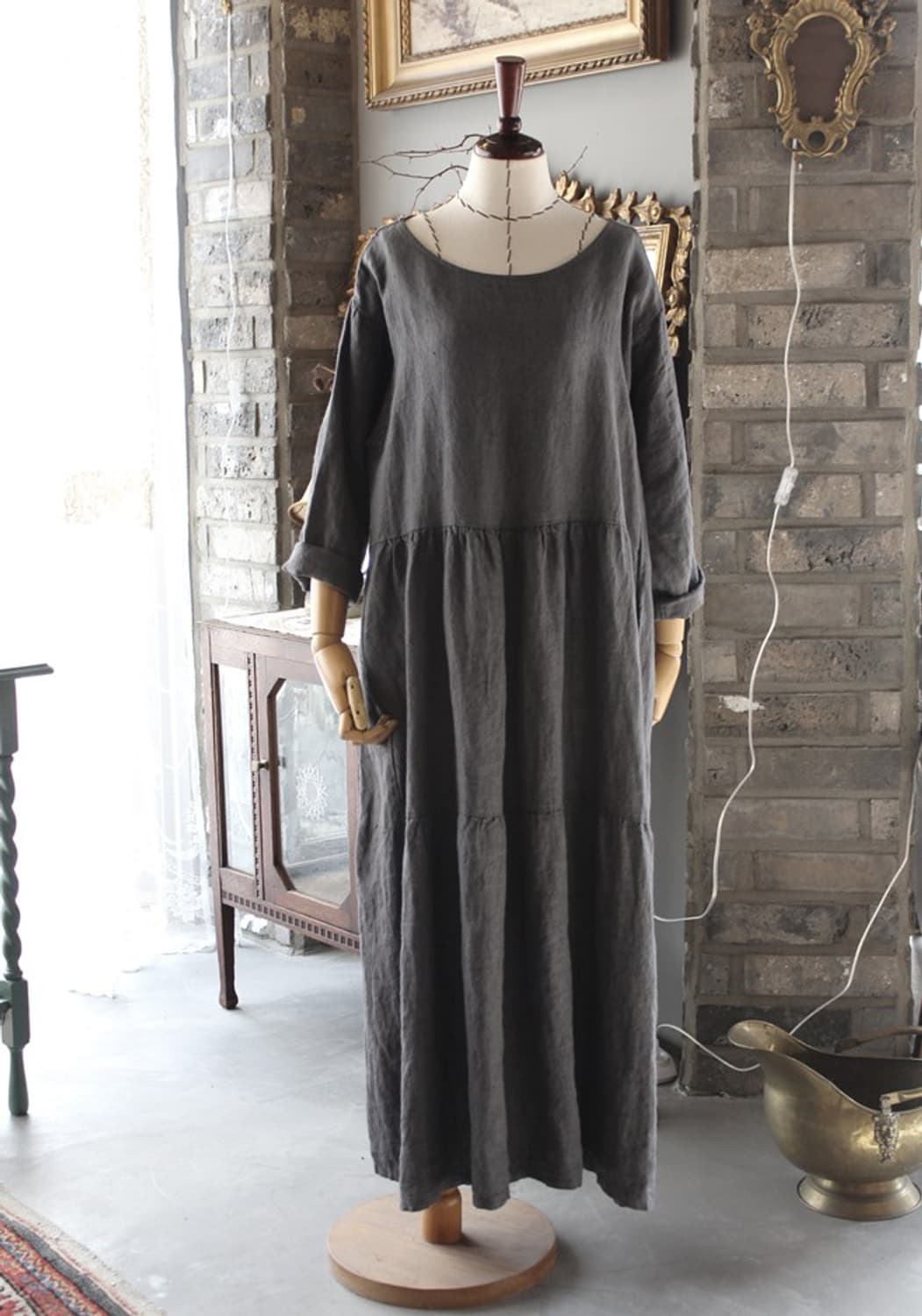 리튜아니아 리넨 원피스 (made in italy) 상품이미지1