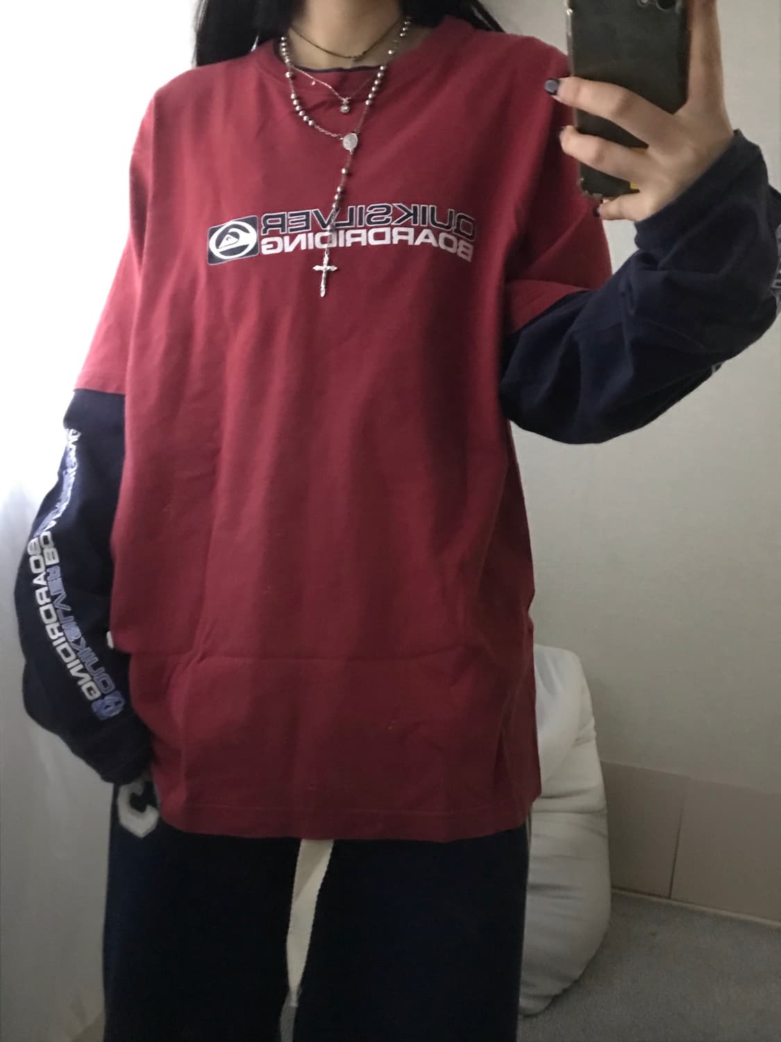 퀵실버 00s 레이어드 롱슬리브 상품이미지2