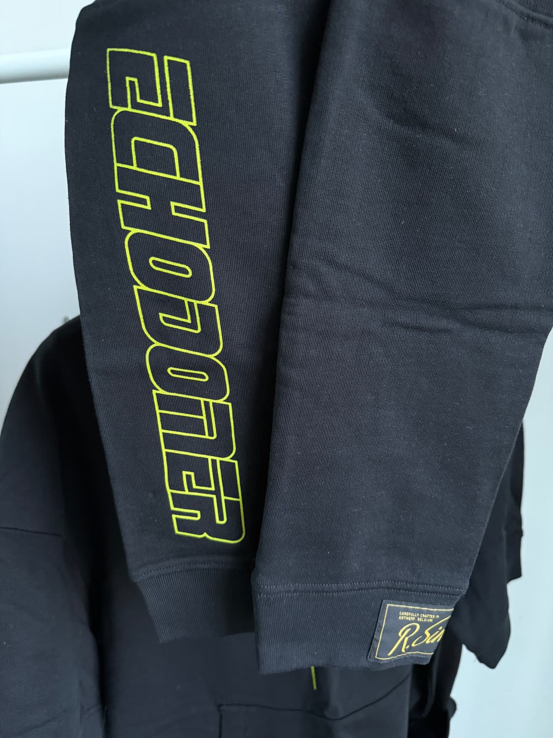 [L] 라프시몬스 22SS echodomer 컷 슬리브 후디 상품이미지8