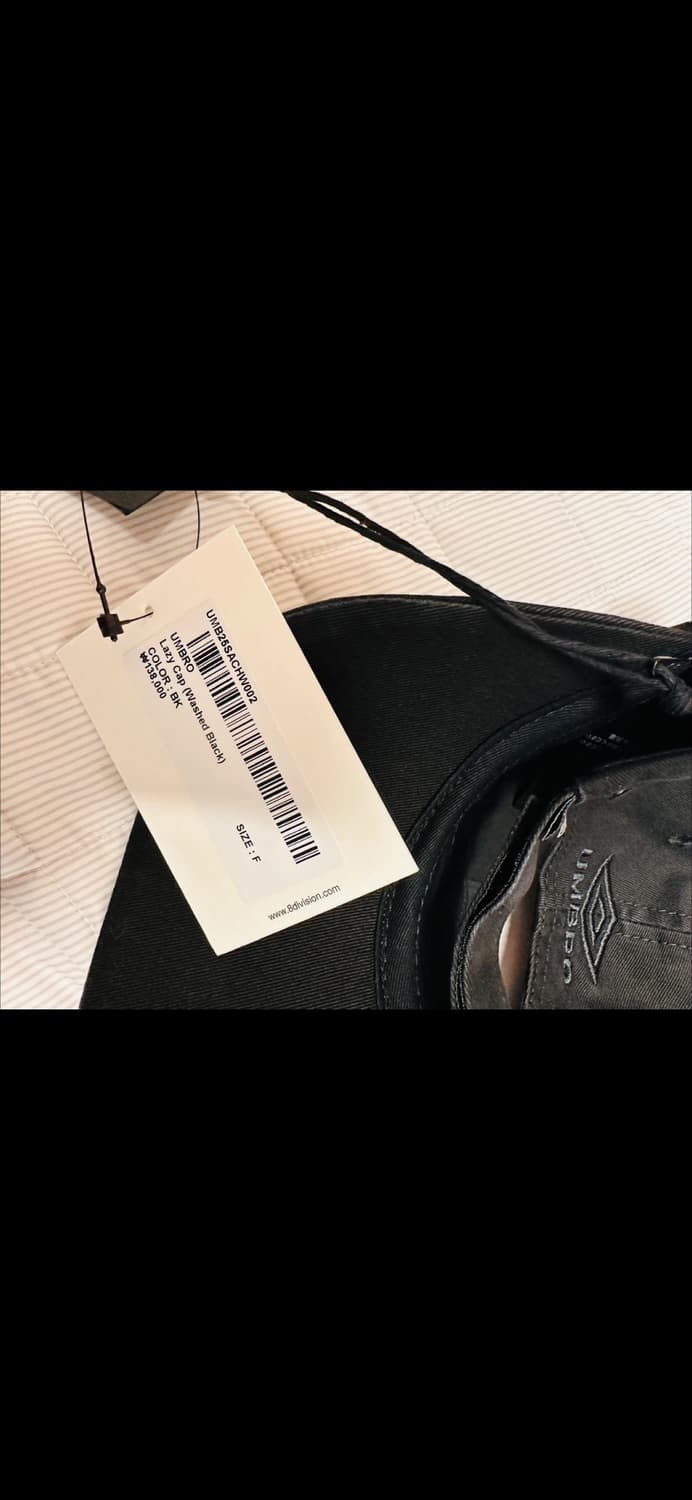 엄브로 LAZY 볼캡 블랙 F 새상품 상품이미지3