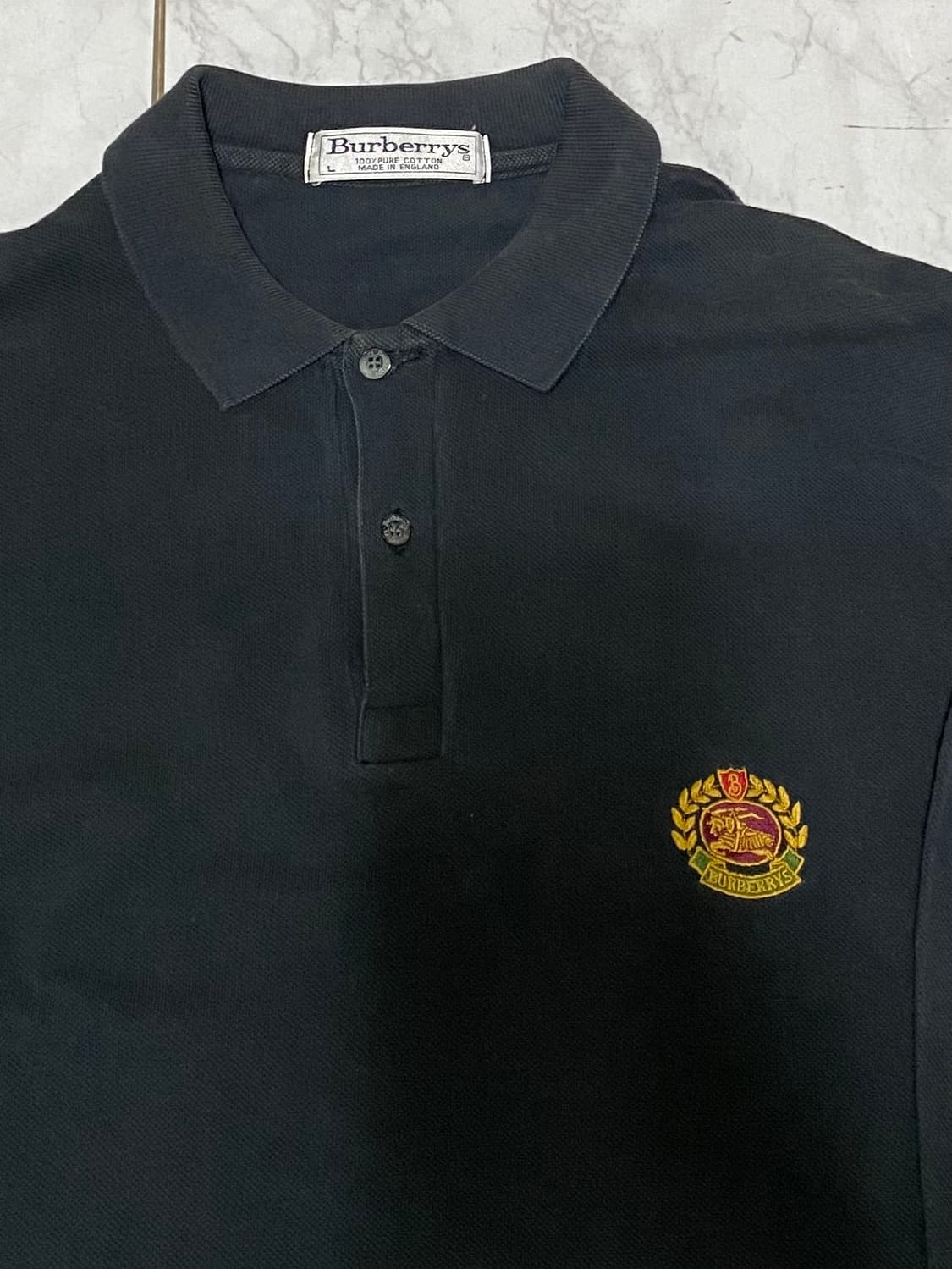 버버리 긴팔 카라 티셔츠 사이즈 100 상품이미지2