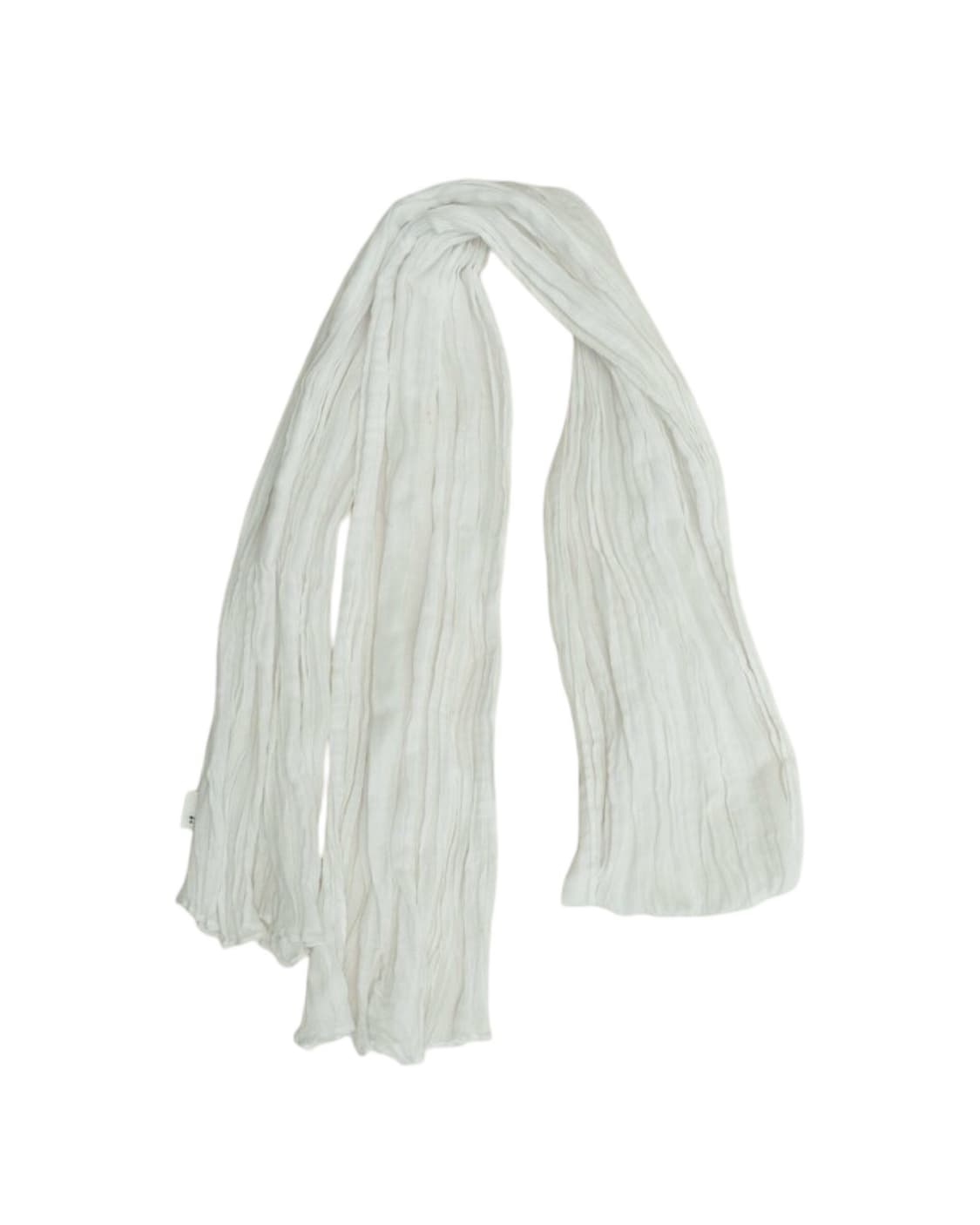 PKBY WRINKLE COTTON SCARF WHITE 상품이미지1