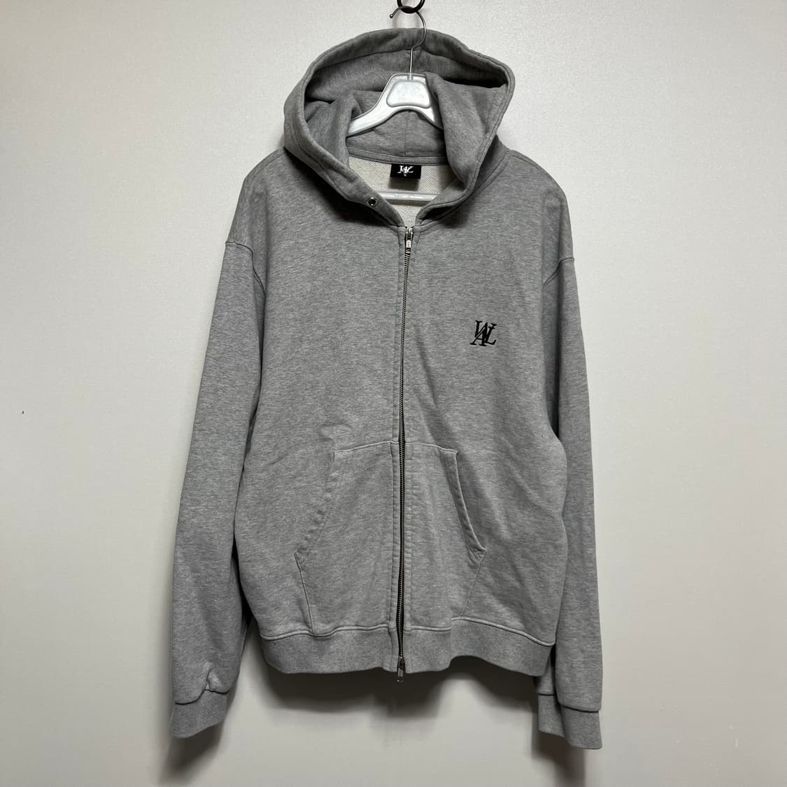 우알롱 후드집업 그레이 S 상품이미지1