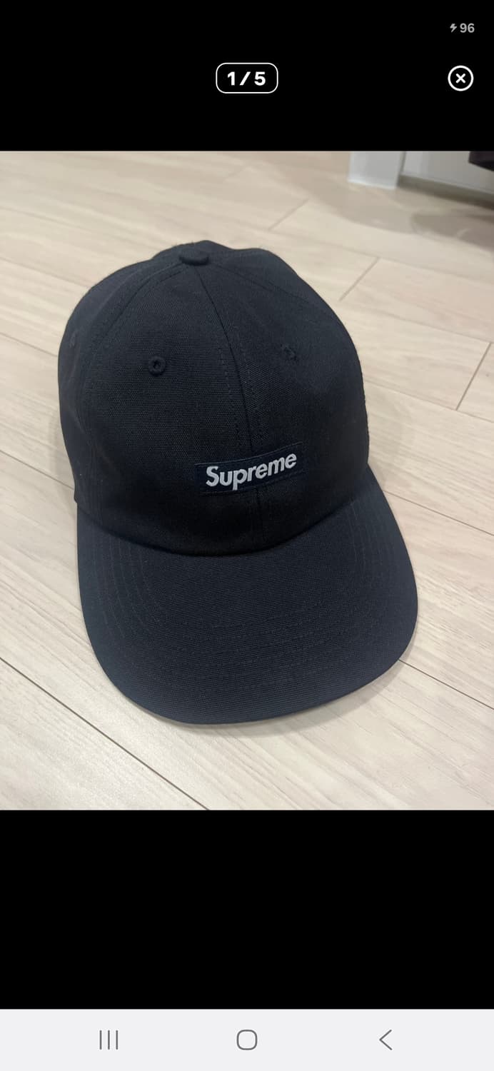 슈프림 블랙 코듀라캡 상품이미지1