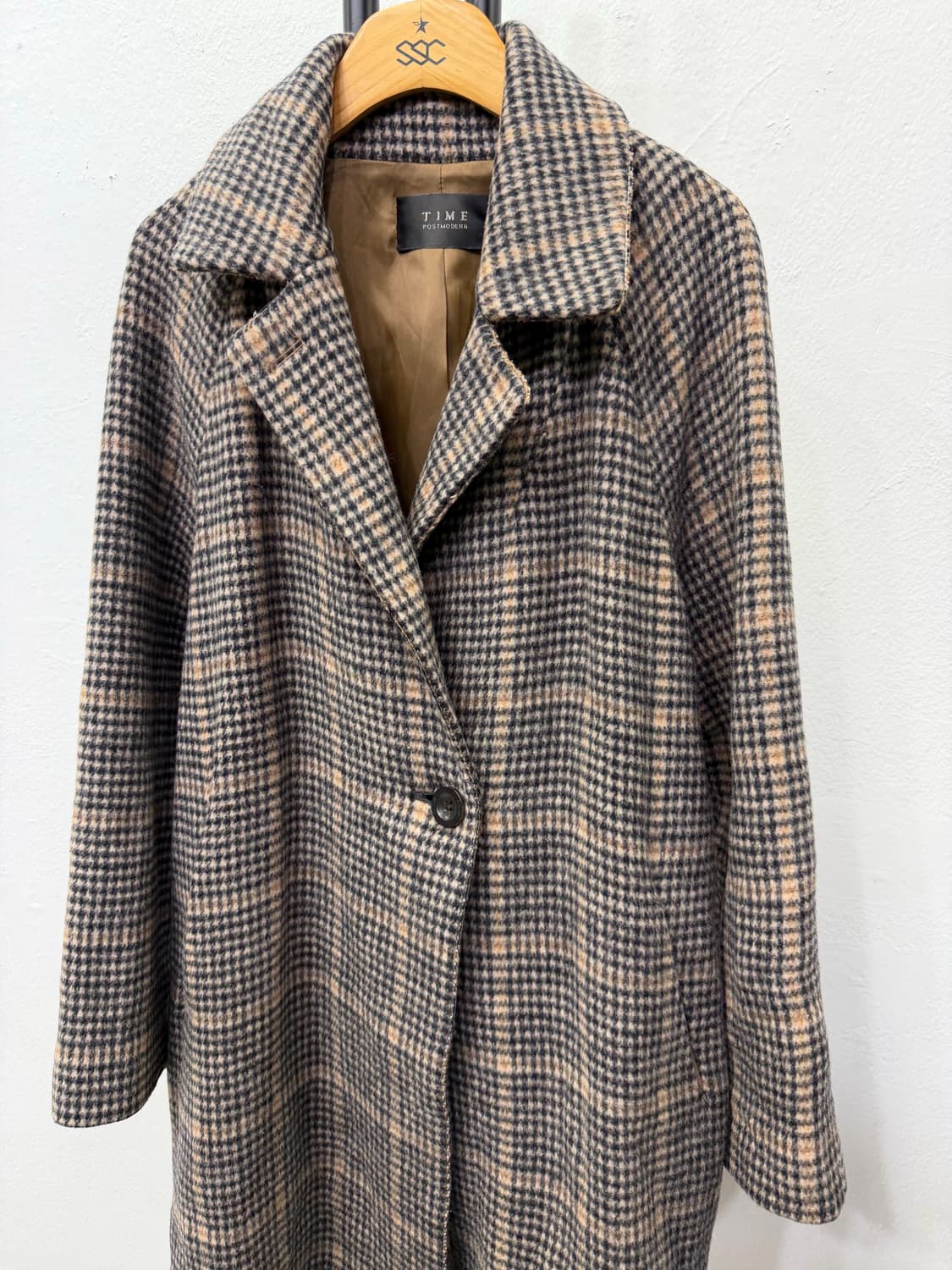 정품) TIME 타임 한섬 여성 체크무늬 자켓 56 상품이미지3
