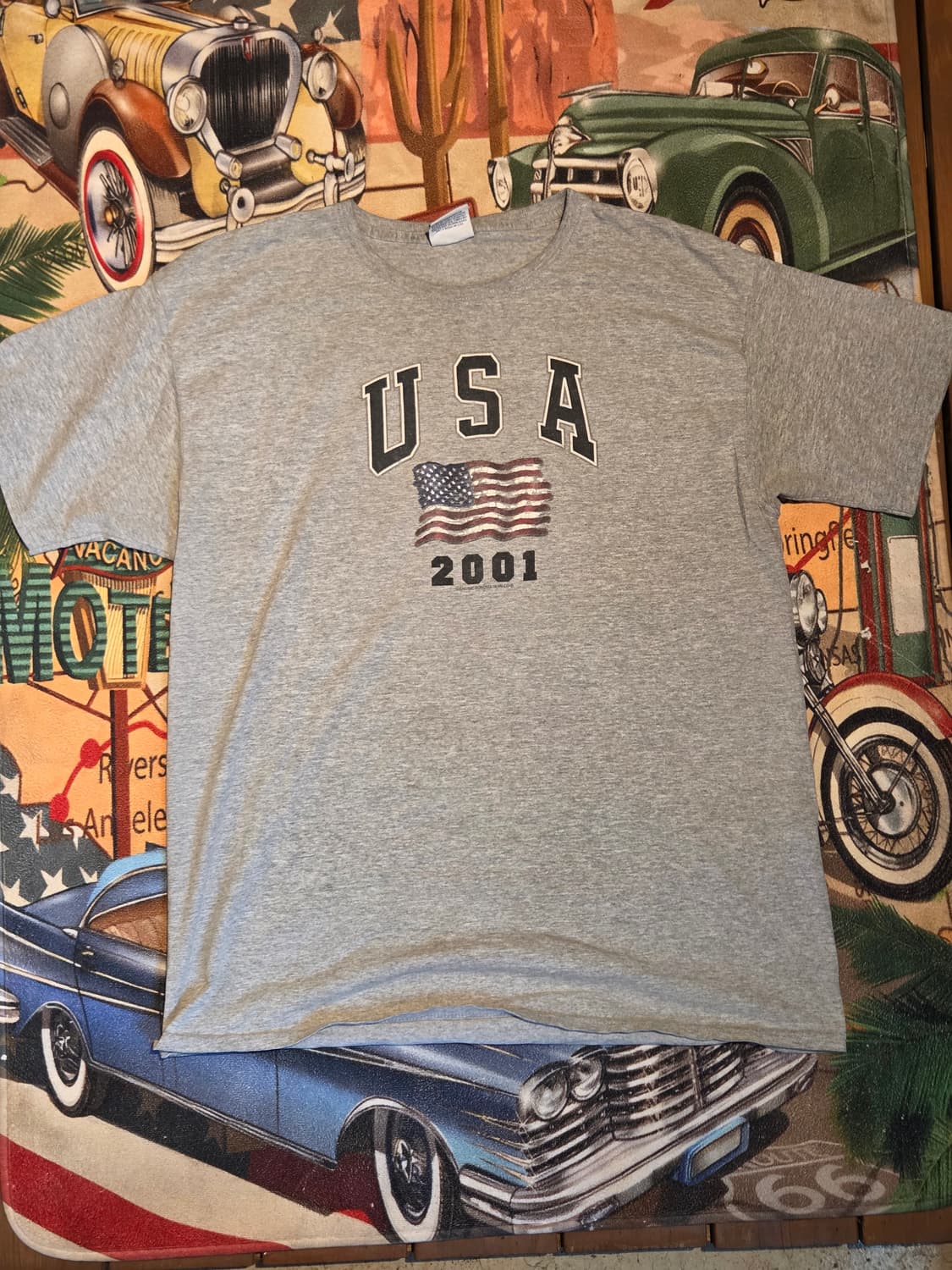 USA 2001 프린팅 티셔츠 상품이미지1