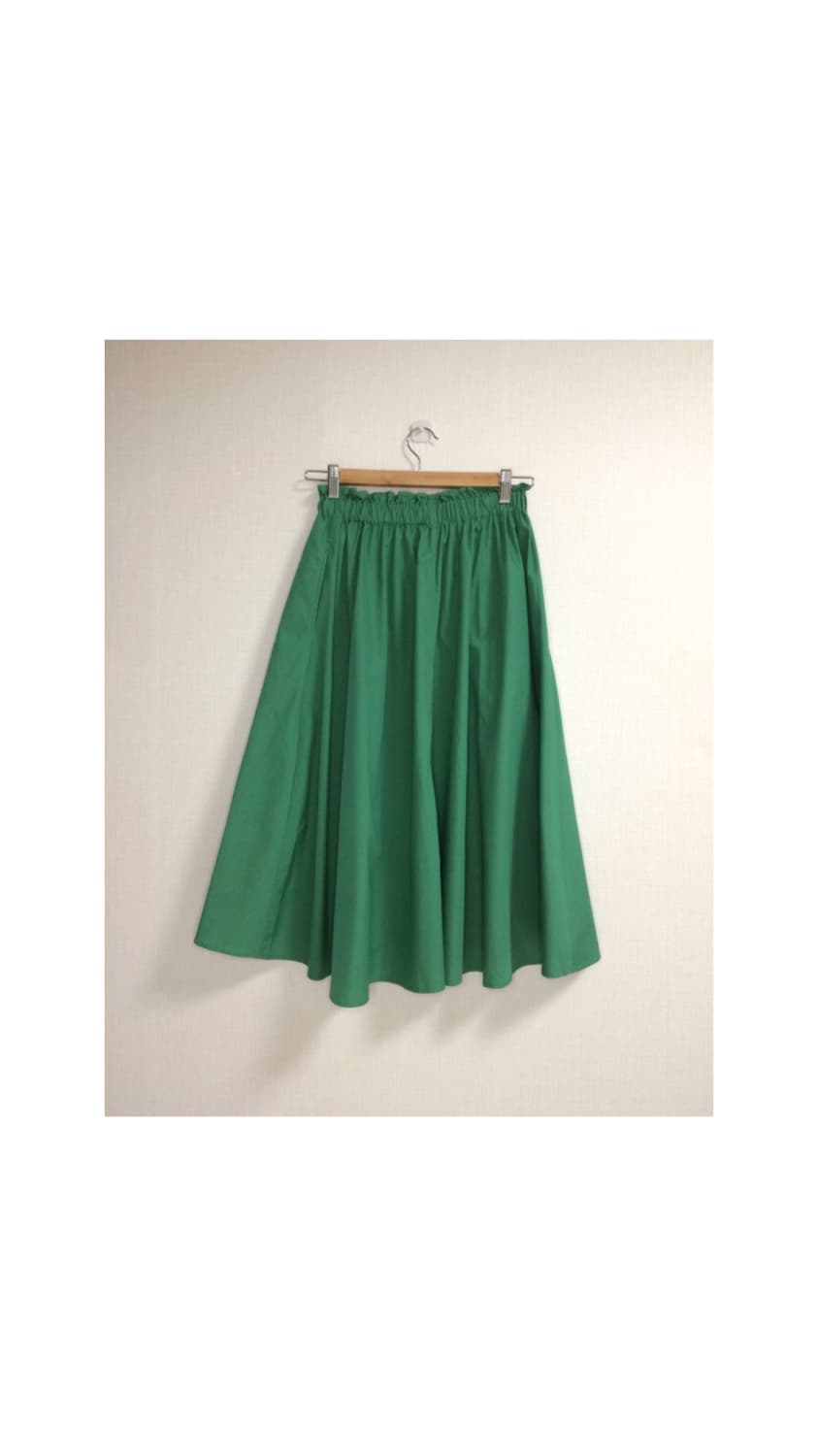 빈티지 그린 밴딩 스커트 상품이미지4