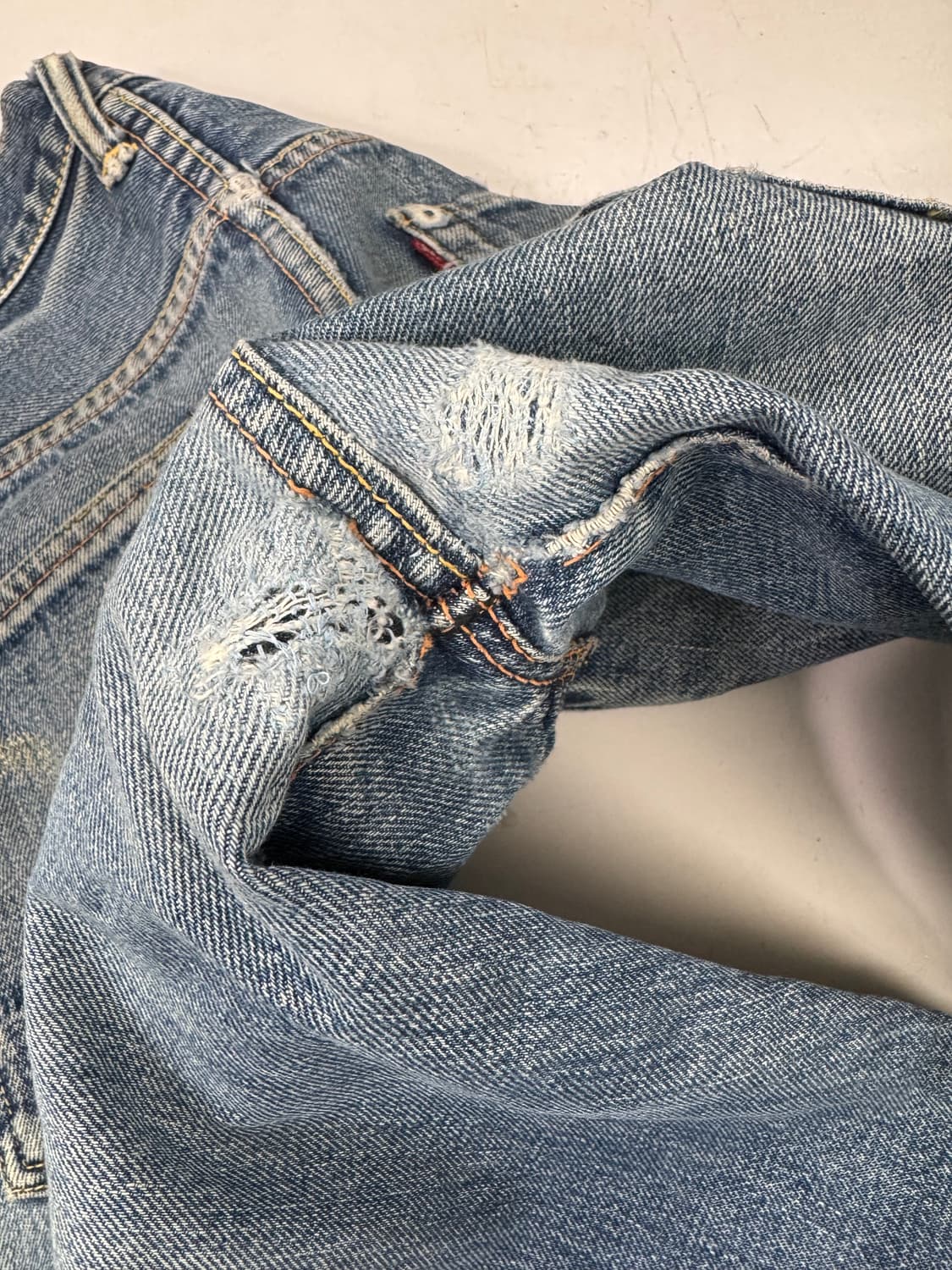 에비수 셀비지 데님 팬츠 상품이미지5