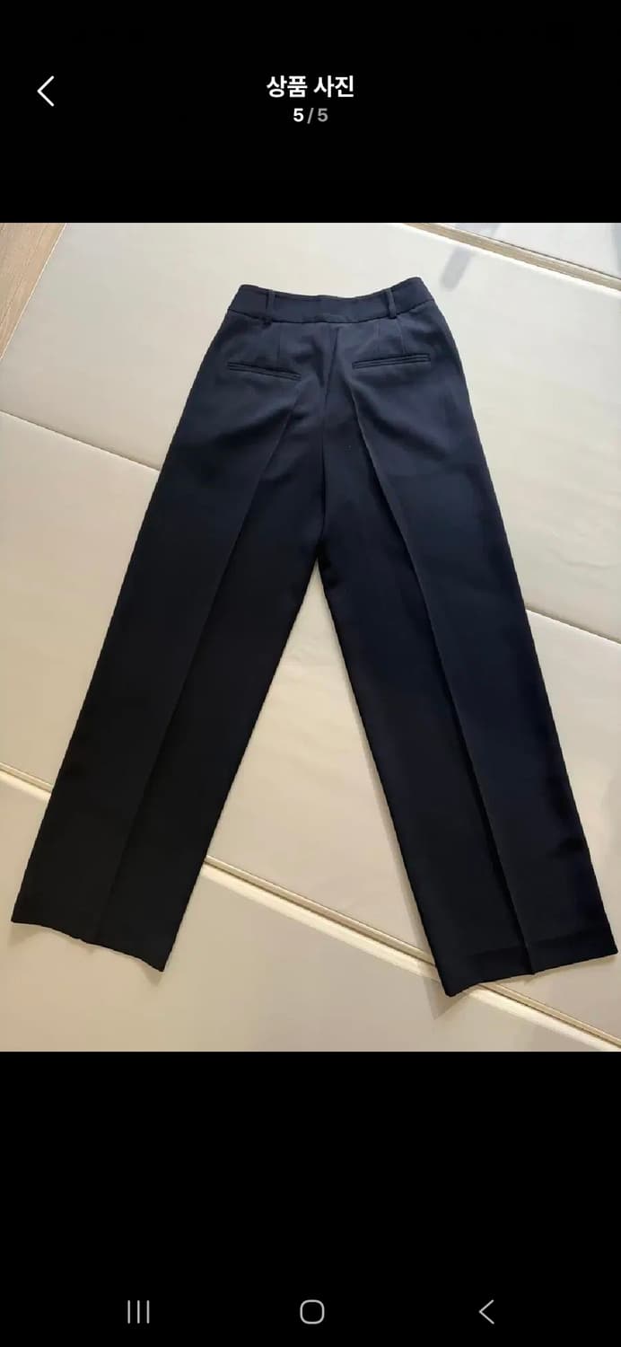 마쥬 여성 와이드 슬랙스 네이비 1사이즈 상품이미지5