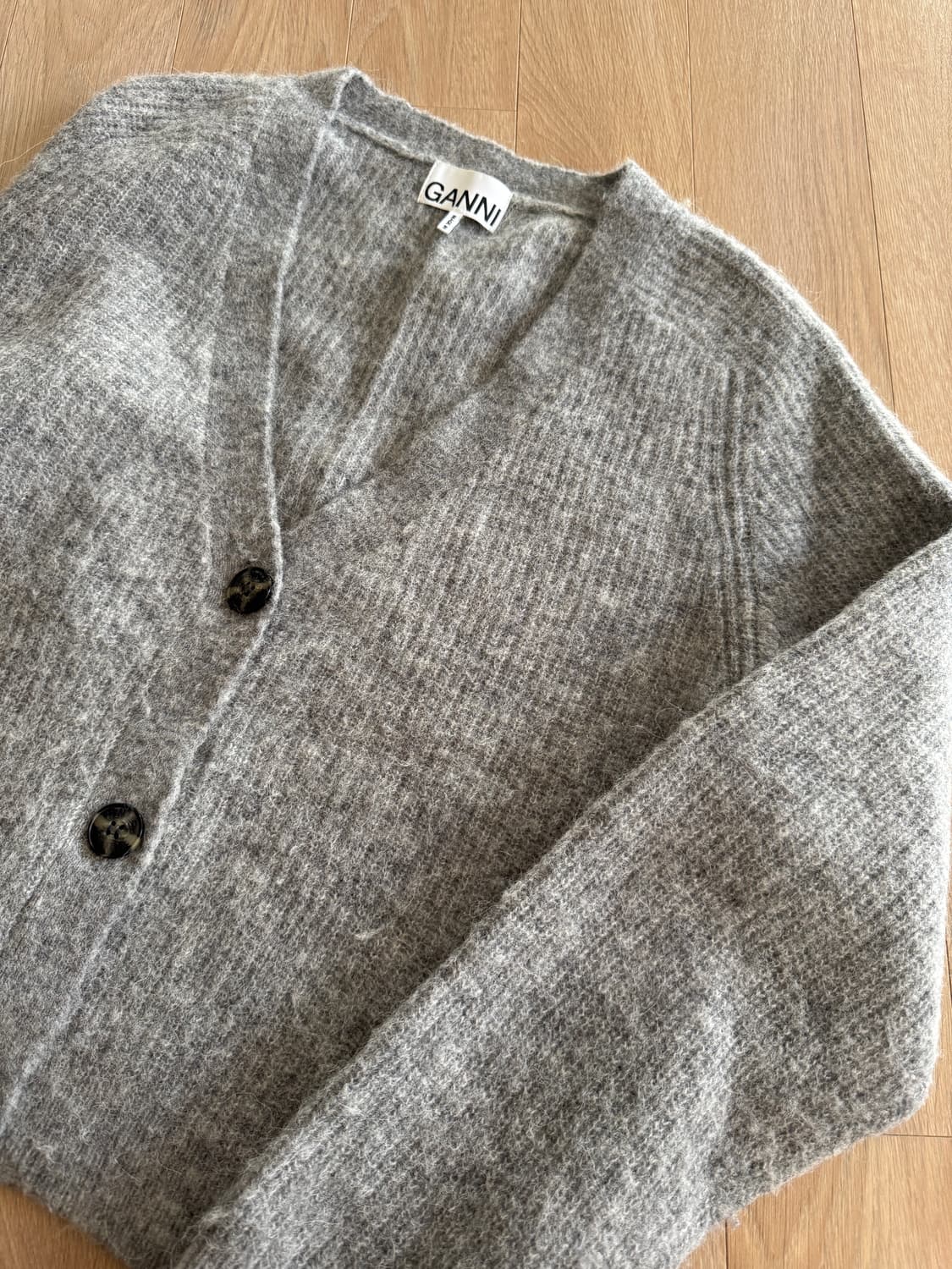 GANNI 가니 여성 알파카 블렌드 가디건 상품이미지4