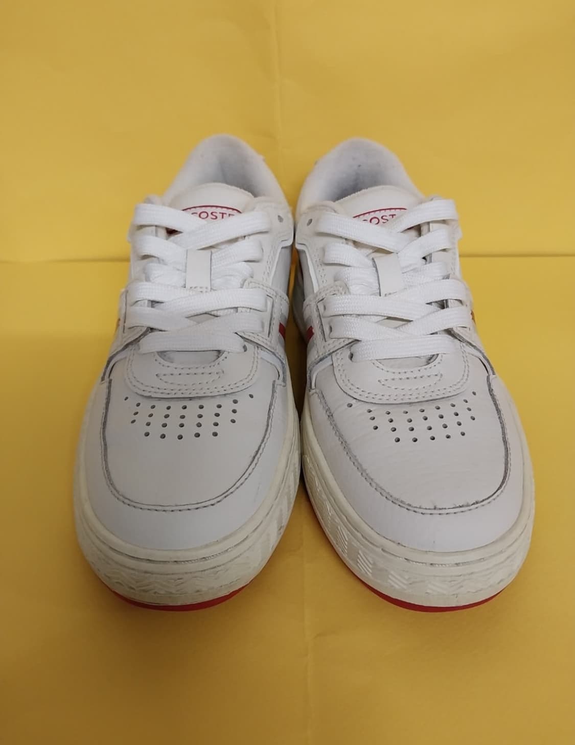 여성 라코스테 가죽 스니커즈, 워킹화, 운동화 (220) 상품이미지2