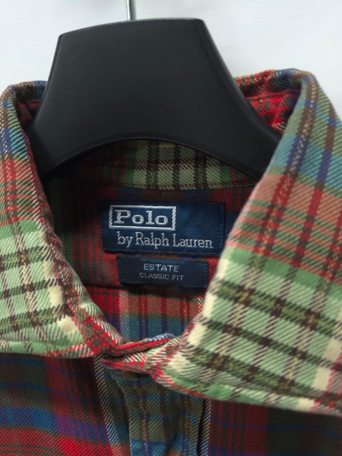 폴로 랄프로렌 에스테이트 클래식핏 체크 플란넬 셔츠(~66반) 상품이미지4