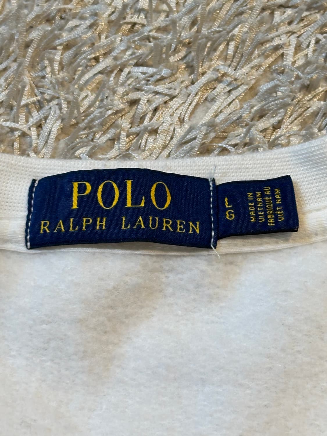 폴로 랄프로렌 신형 스펠로고 맨투맨 화이트 상품이미지4