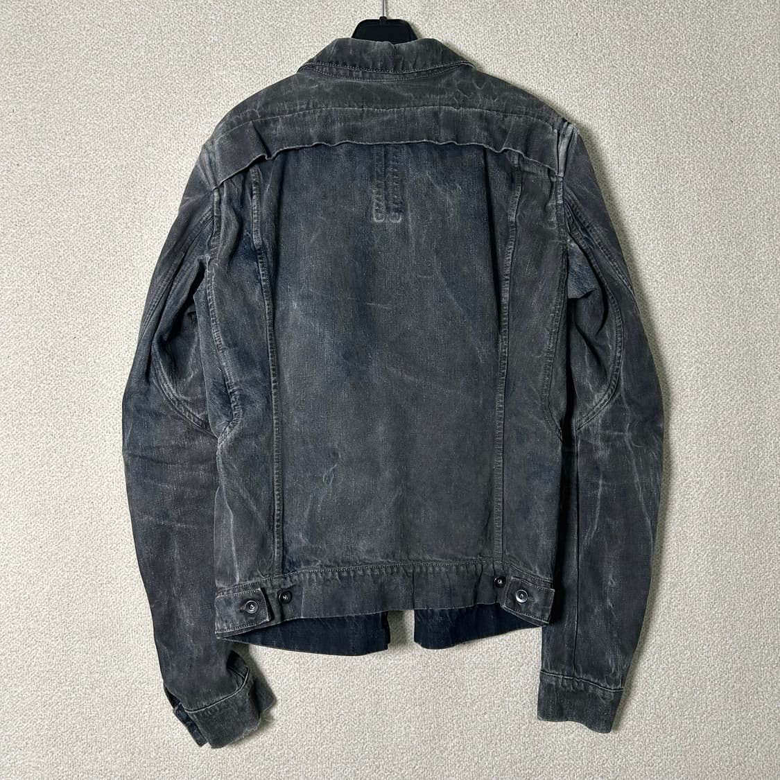 (M) 릭오웬스 다크쉐도우 블랙 데님 트러커 자켓 상품이미지8