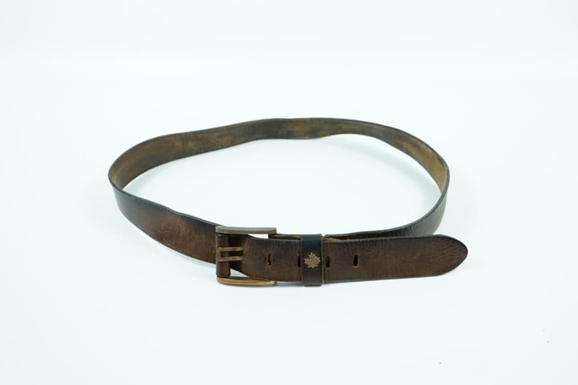 아메카지 무드 리얼 통가죽 단풍 장식 벨트 상품이미지4