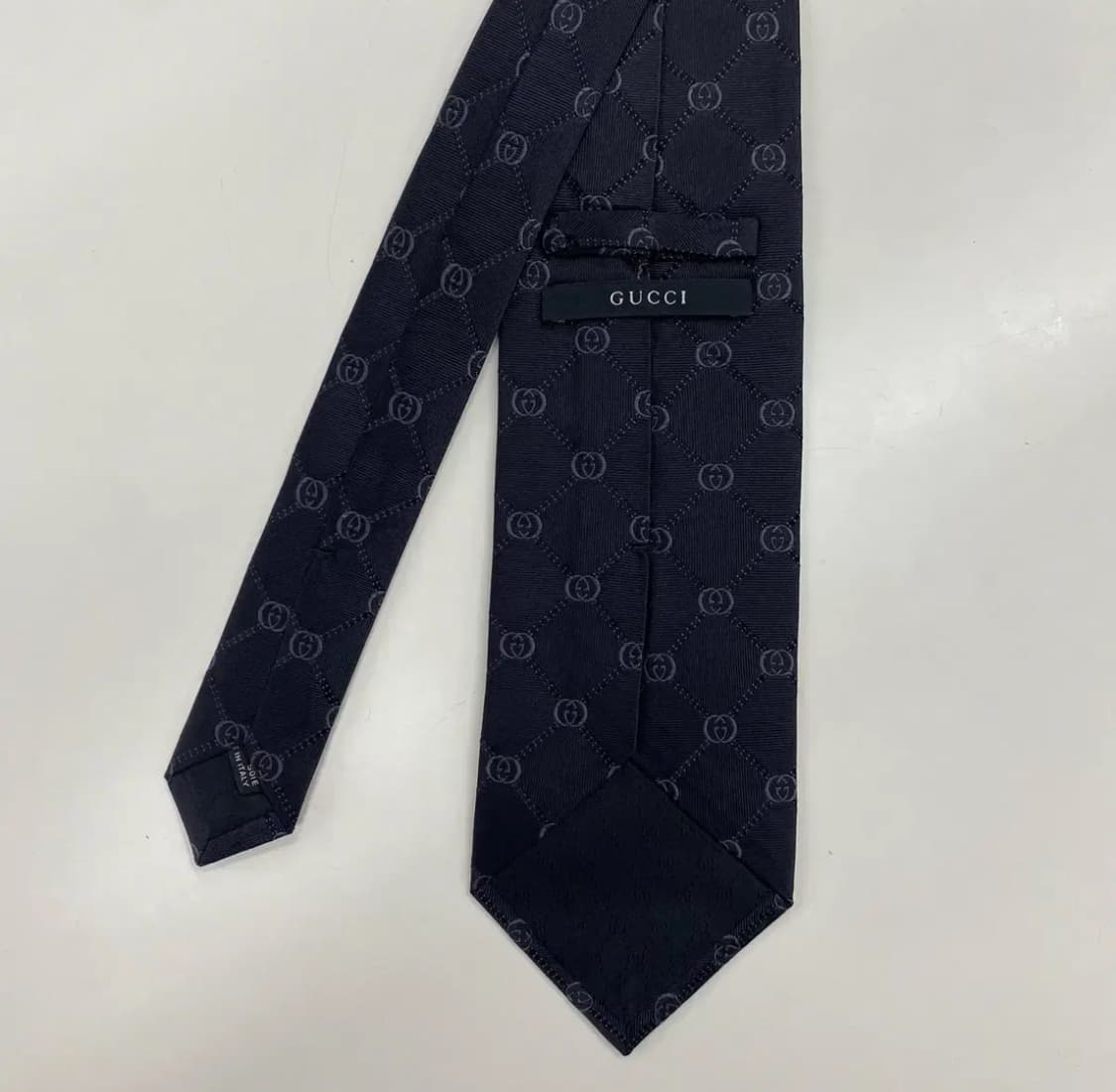 구찌(GUCCI) GG모노그램 명품 정품 블랙넥타이 상품이미지3