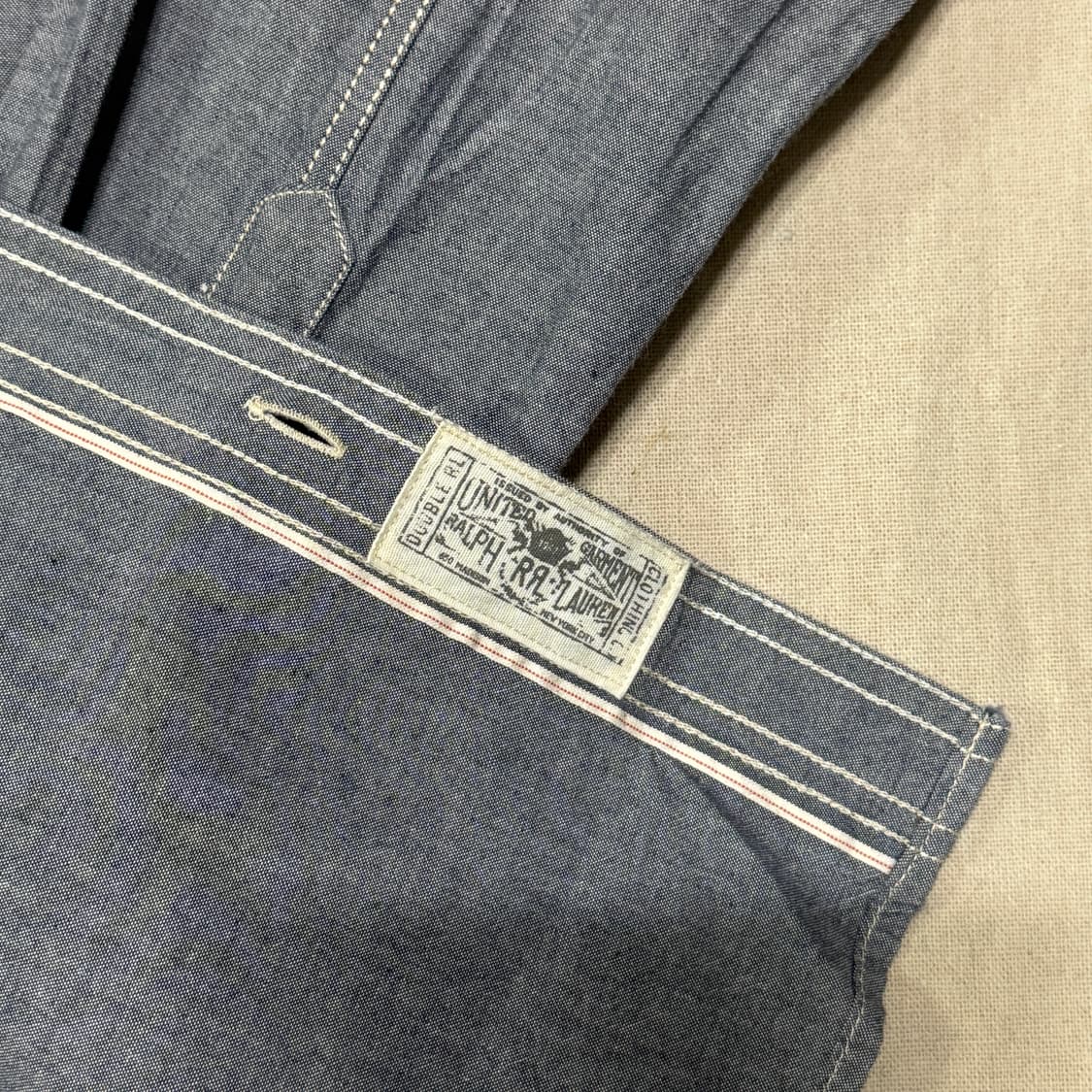 더블알엘 10ss 스티치 포켓 워크 셔츠 S 상품이미지8