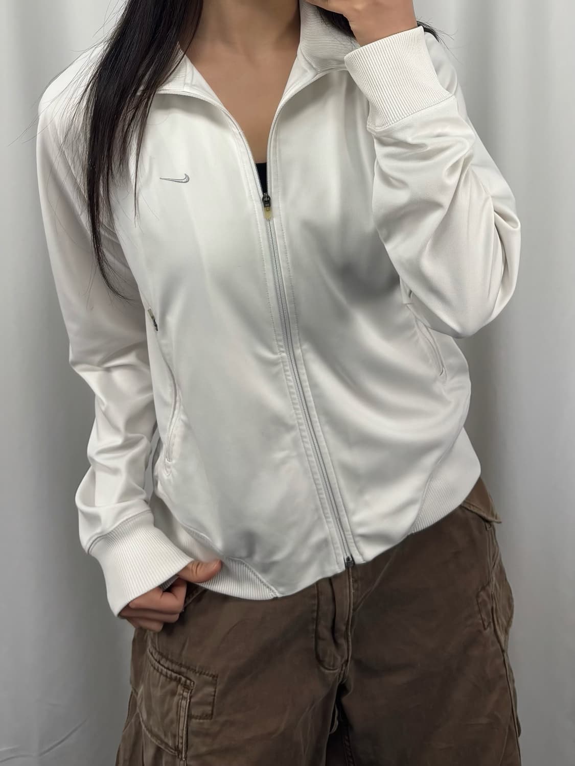 나이키 화이트 트랙탑 집업 상품이미지1