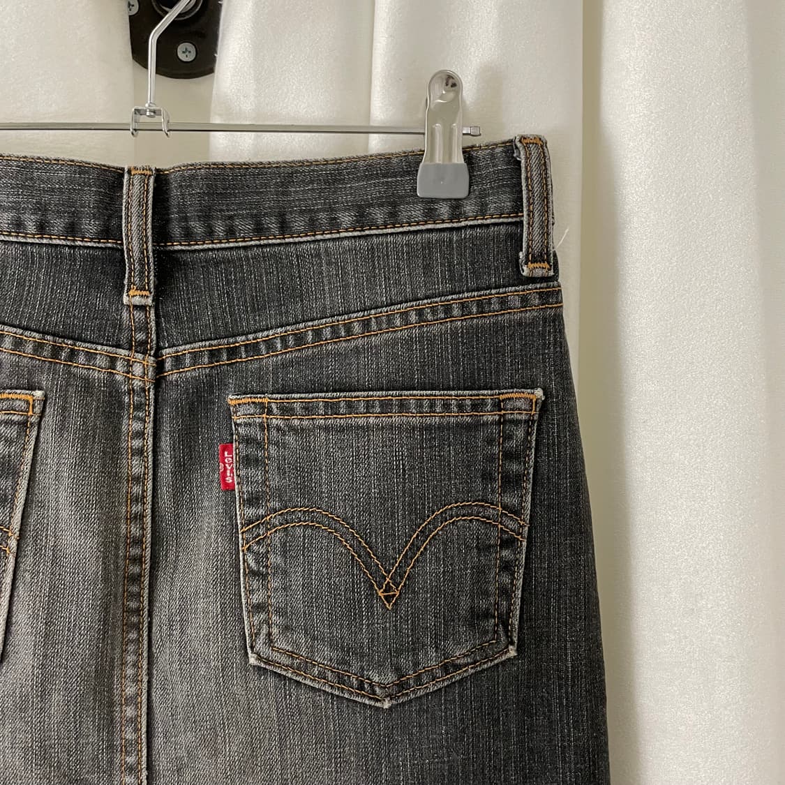 리바이스 흑청 미디 스커트 상품이미지7