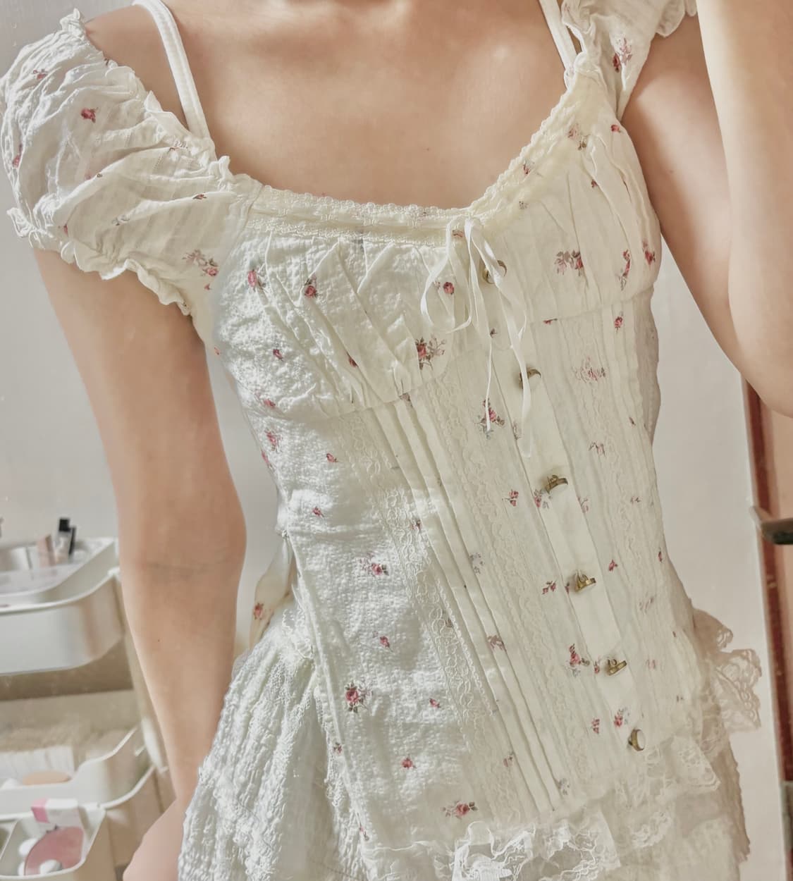 리즈리사 캐미솔 ) 히메갸루 라떼갸루 stc 빈티지 페어리 플로럴 ㅣ 상품이미지1