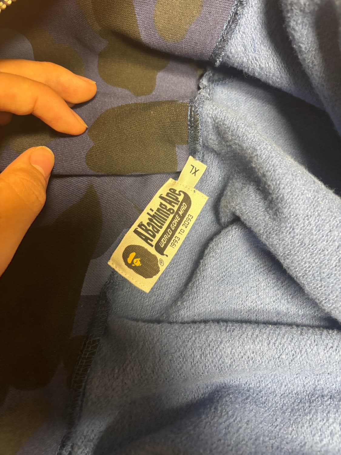 베이프 샤크후드집업 청계 XL 상품이미지3