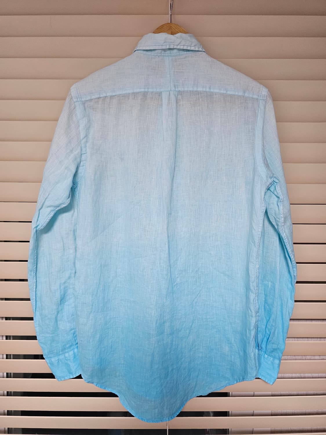 폴로 랄프로렌 린넨 셔츠 하늘색 XS(여성55~66) 상품이미지2
