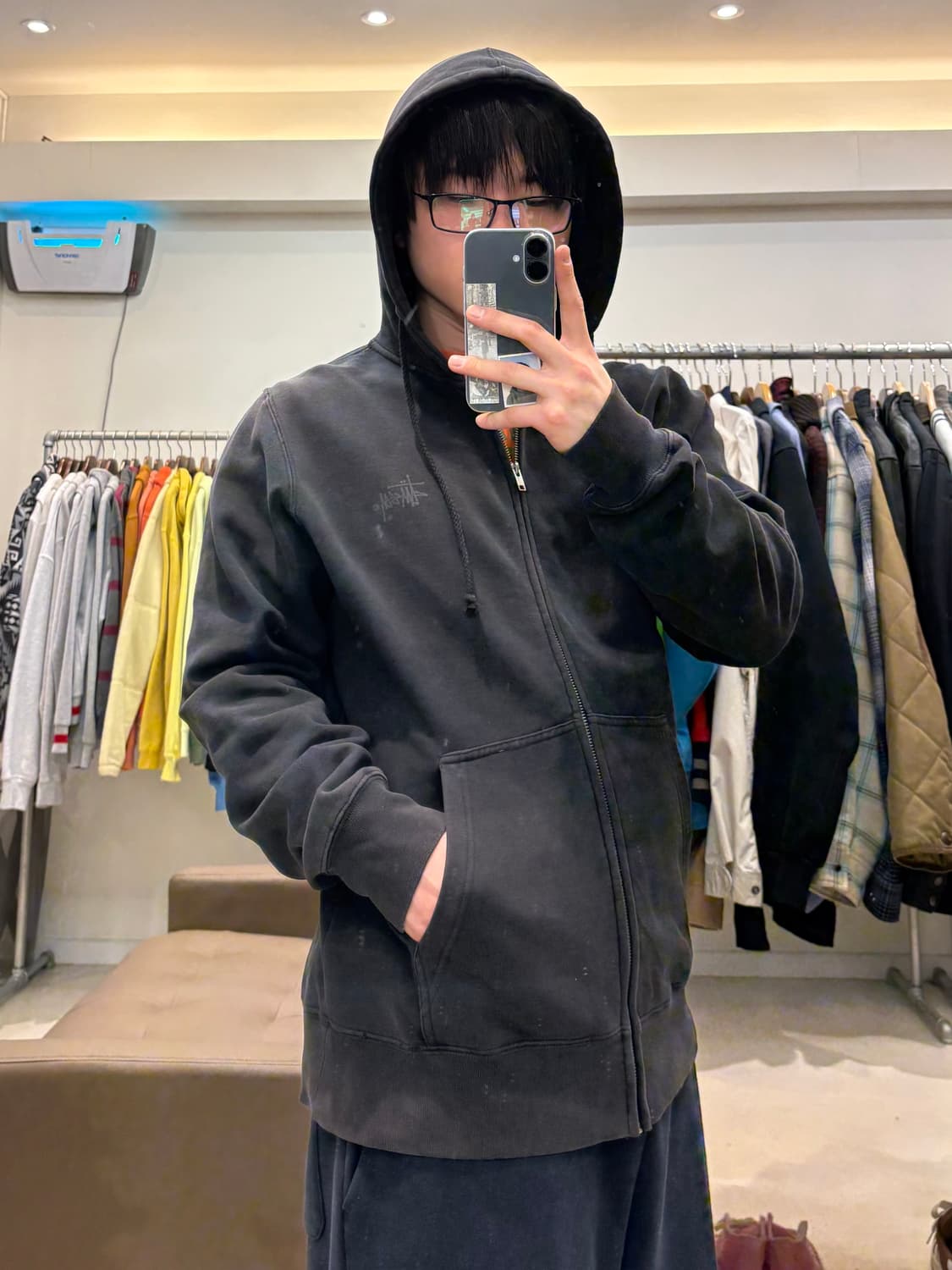 00s 스투시 S링크 크라운 후드집업 상품이미지8