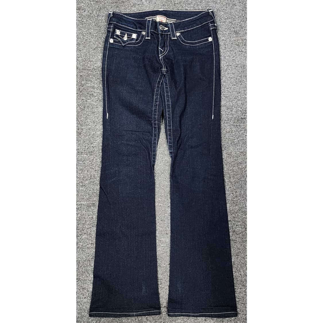 트루릴리젼 JOEY 백포켓 큐빅 로우라이즈 부츠컷 데님팬츠 청바지 26 상품이미지2