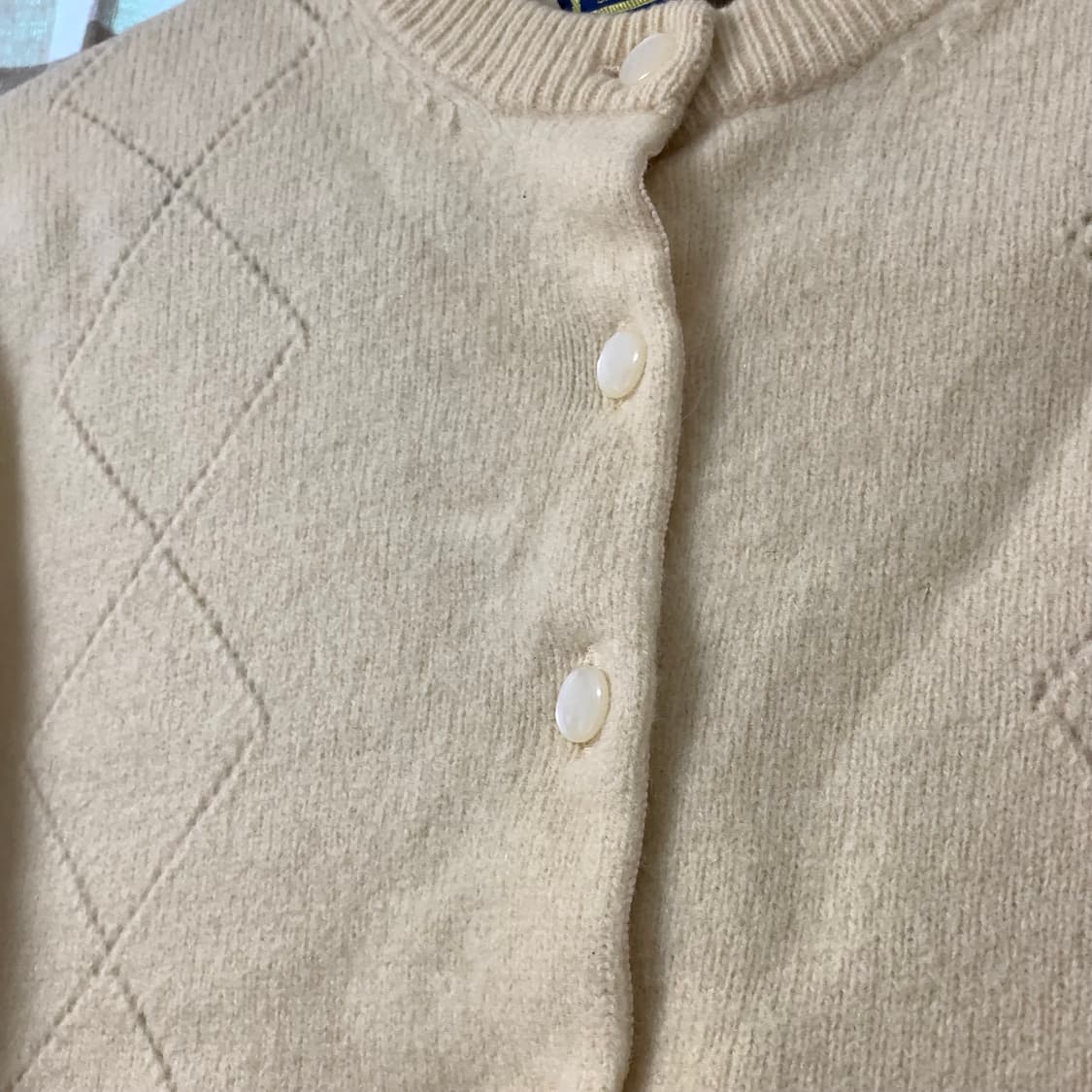 빈티지 램스울 버터 가디건 상품이미지5
