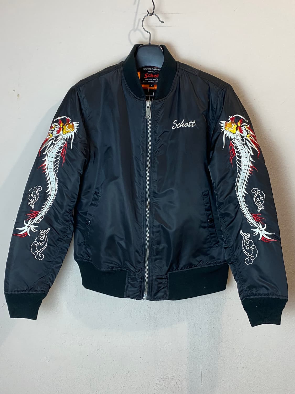 쇼트 × 앤더슨 벨 수베니어 드래곤 MA-1 자켓 상품이미지1