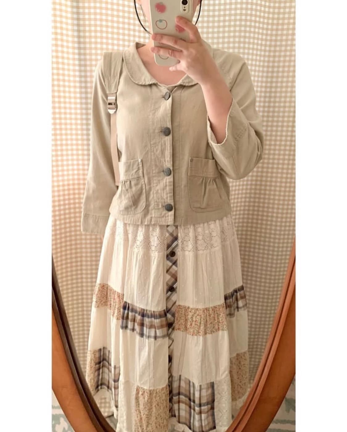 둥근카라 린넨 자켓 상품이미지3