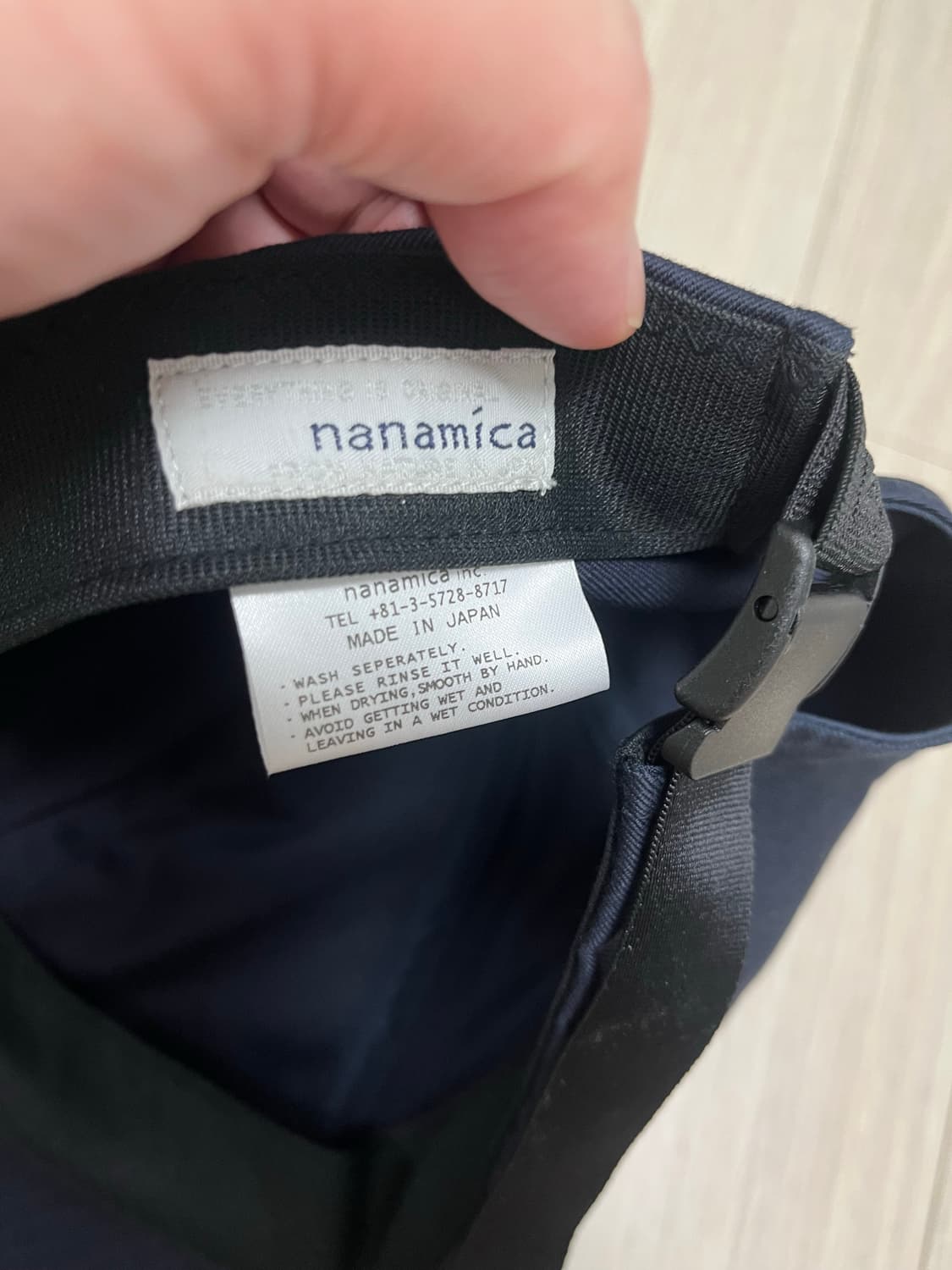 나나미카 자수 로고 볼캡 네이비 상품이미지4