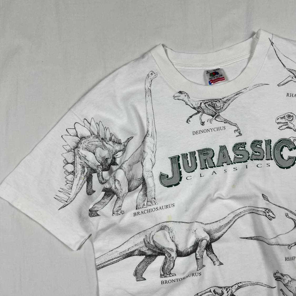90‘s 쥬라기 클래식 jurassic 올프린트 반팔티 상품이미지6