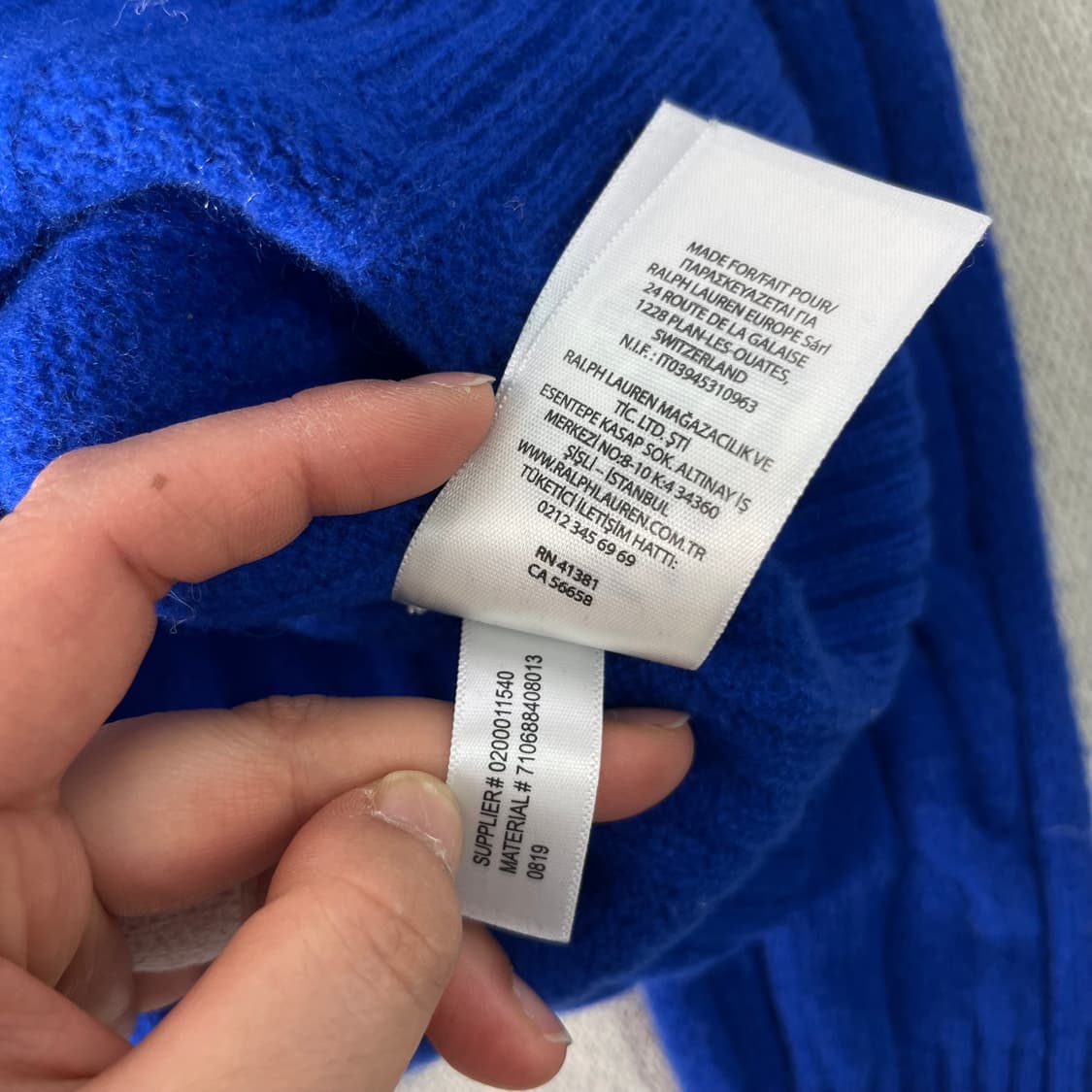 W 95 폴로랄프로렌 울 꽈배기 니트 상품이미지6