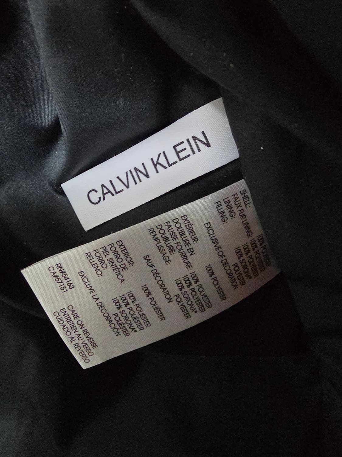 캘빈클라인 CK 로고 푸퍼 패딩 아이보리 상품이미지5