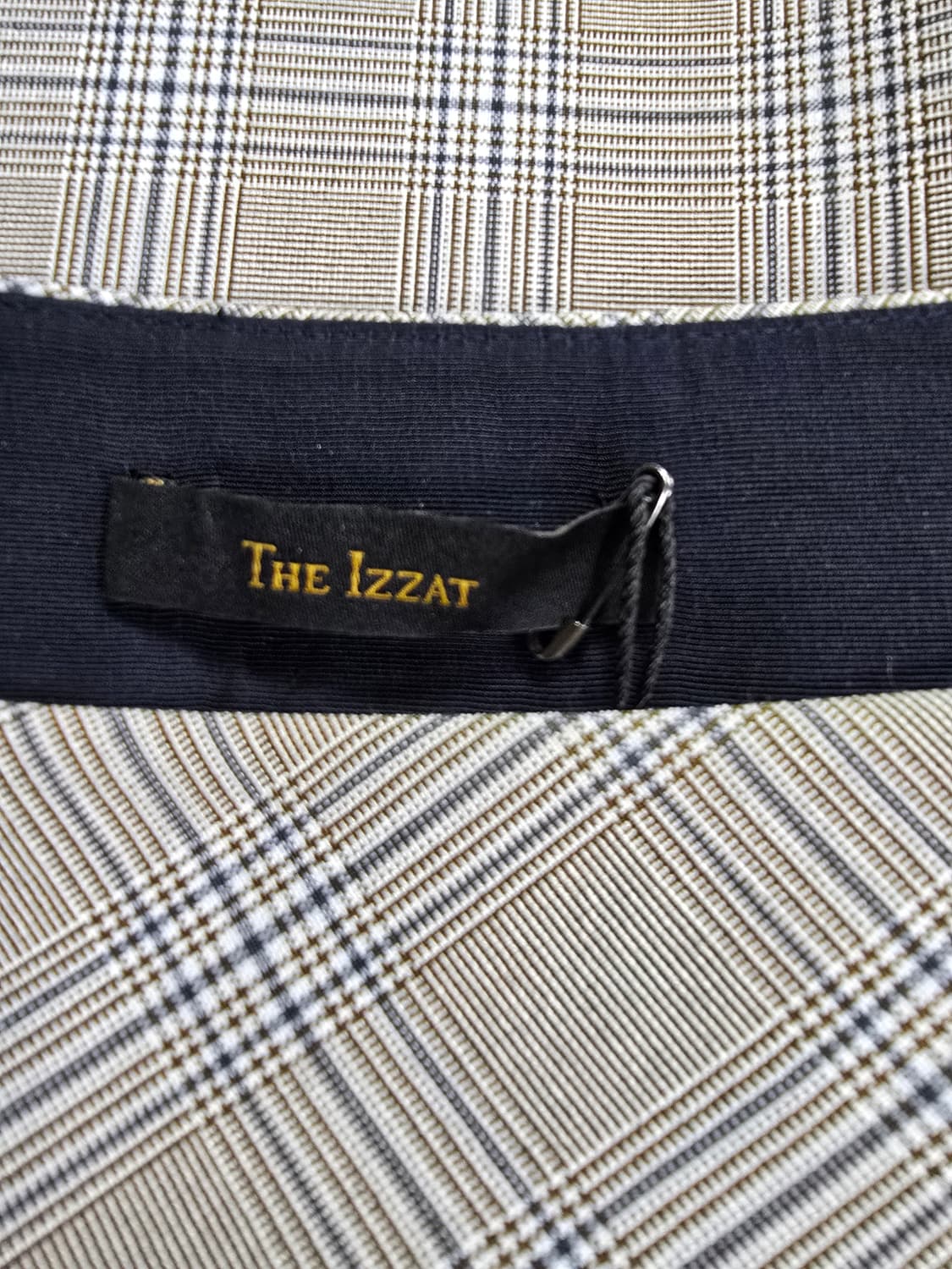 THE IZZAT 체크 A라인 미디 스커트 (1770) 상품이미지3