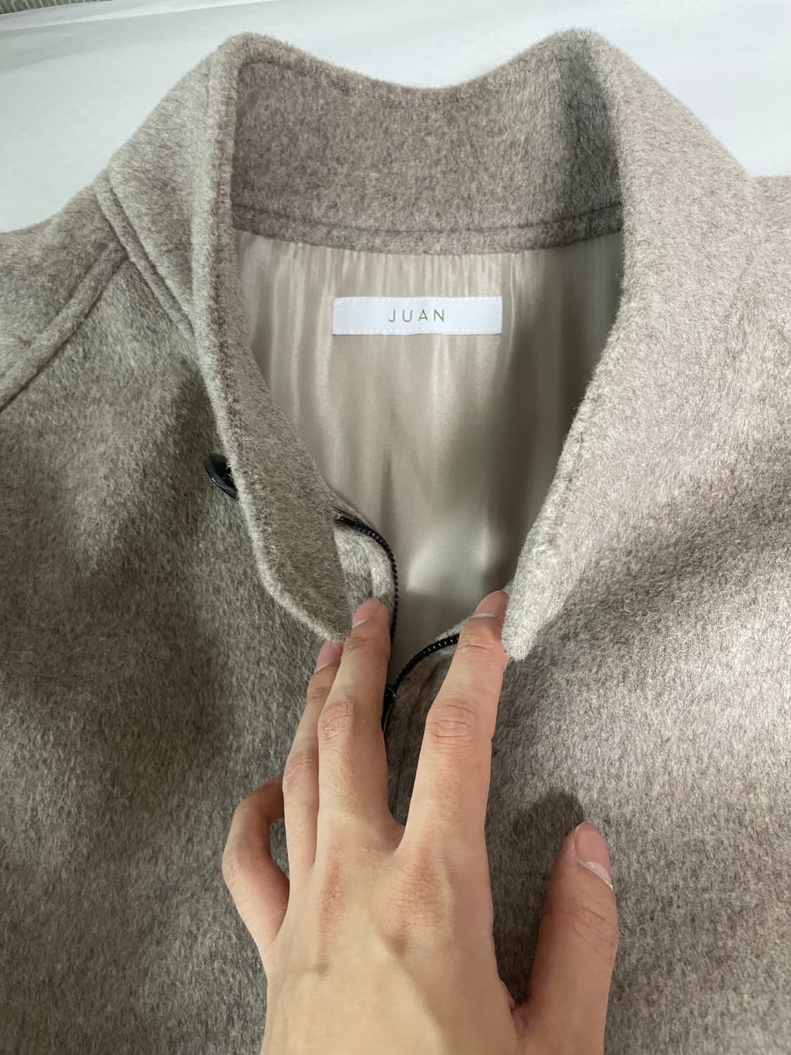 [L] 주앙옴므 울 해링턴 자켓 베이지 상품이미지4