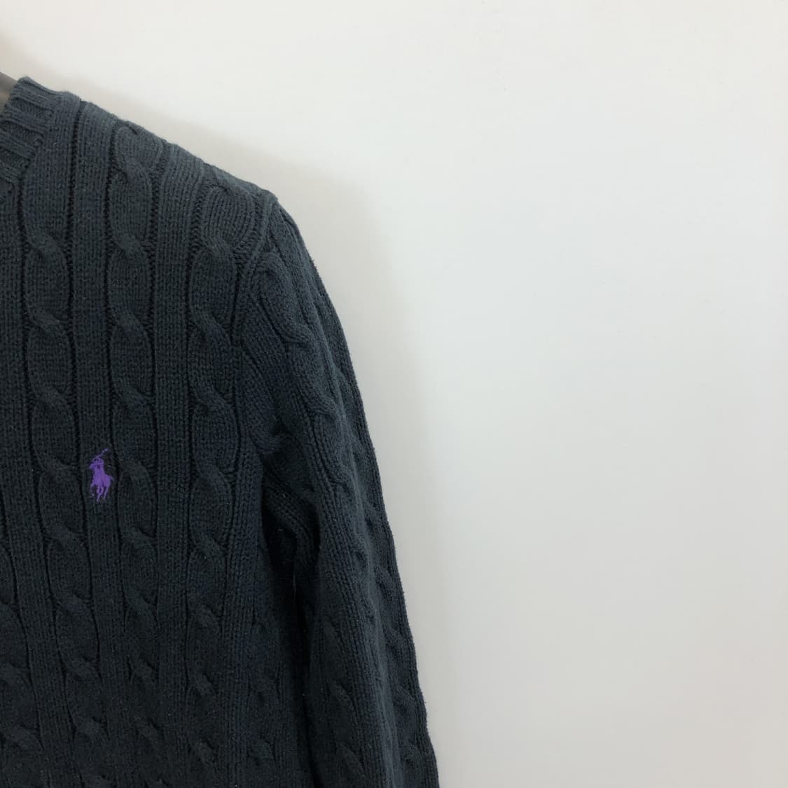 폴로 랄프로렌 케이블 퍼플포니니트 M  상품이미지2