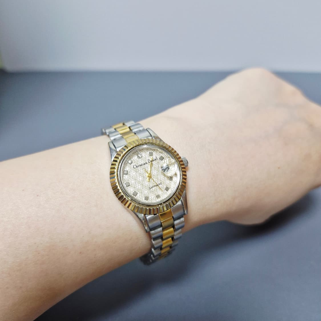 크리스찬 다니엘 여성용 콤비 시계 상품이미지10