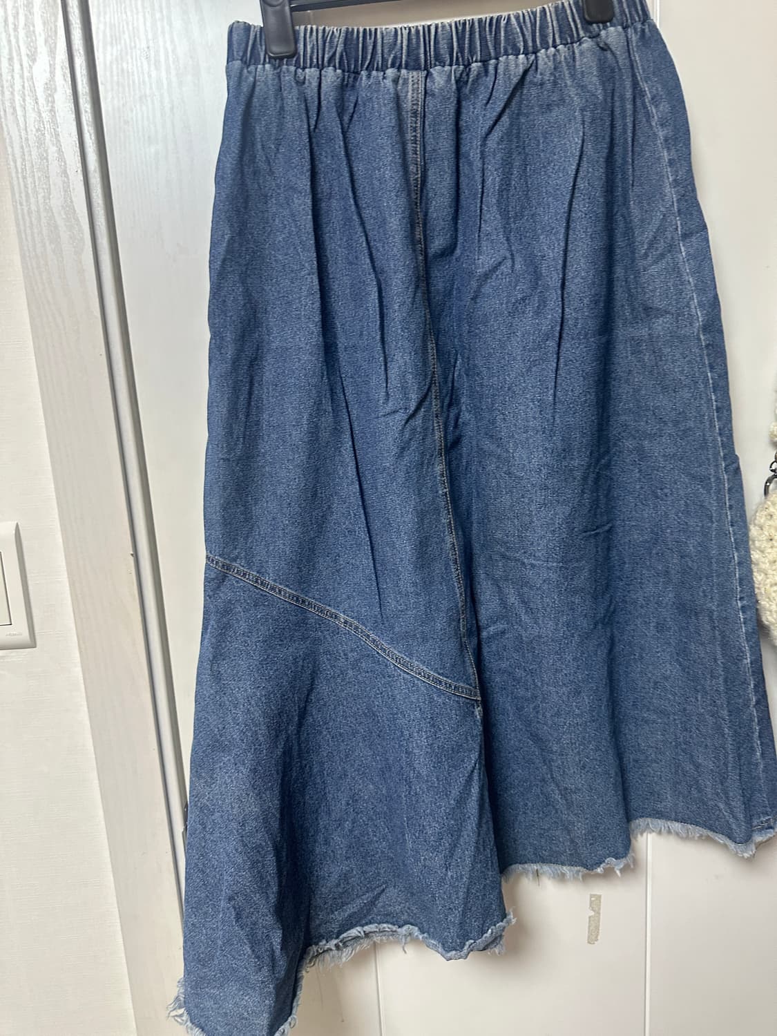 빈티지 언발 데님 스커트 상품이미지2