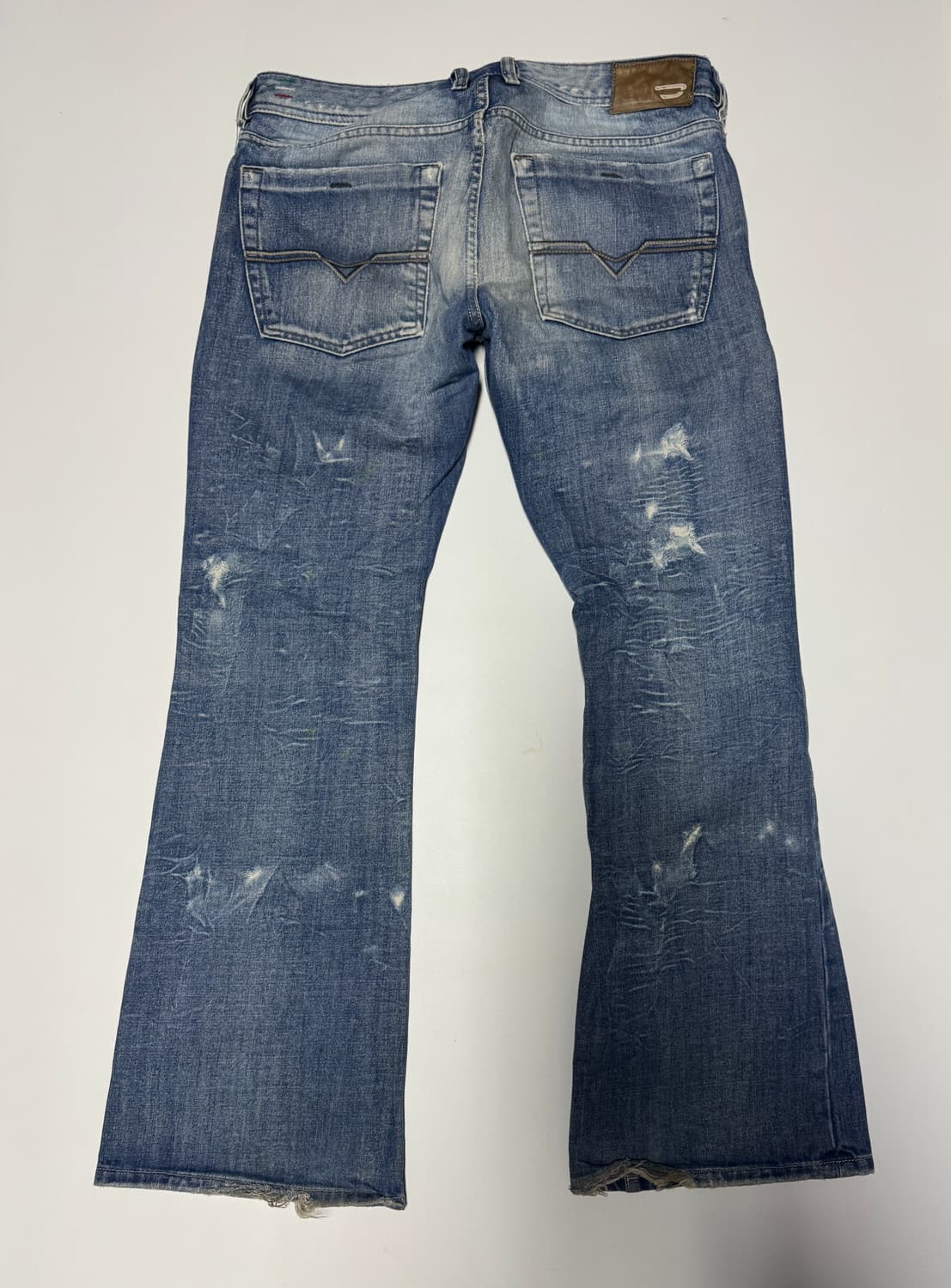 희귀!! 디젤 Diesel 자탄 디스트로이드 부츠컷 데님팬츠 35.4인치 상품이미지2