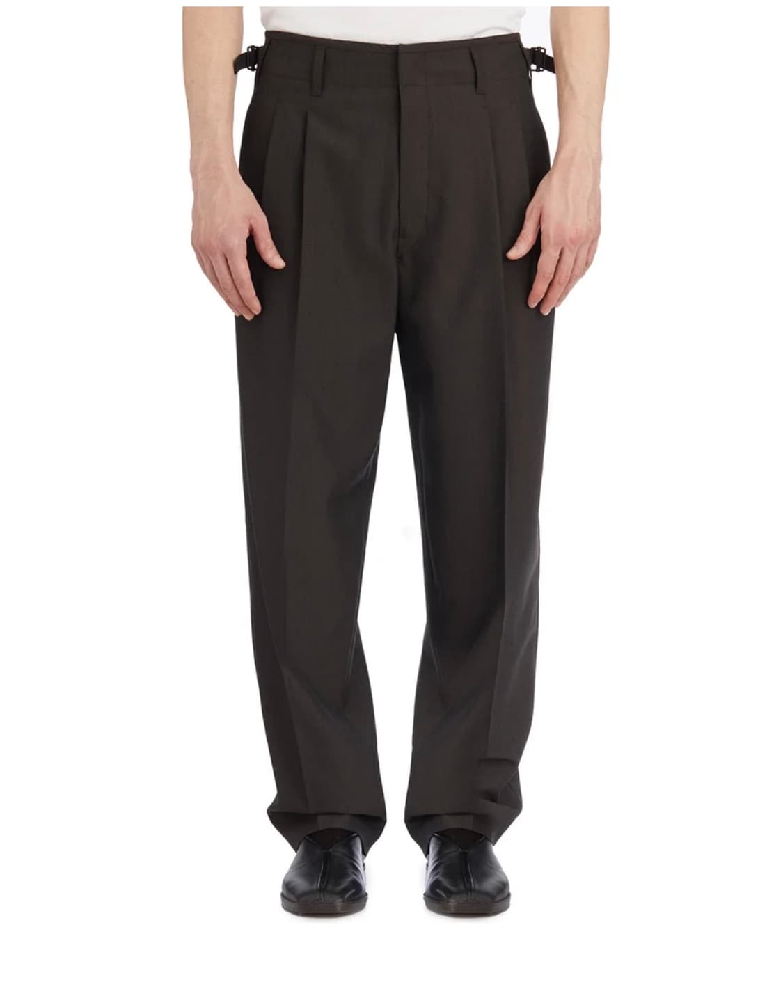 [46]르메르 트로피컬 울 플리츠 팬츠 다크 에스프레소 상품이미지3