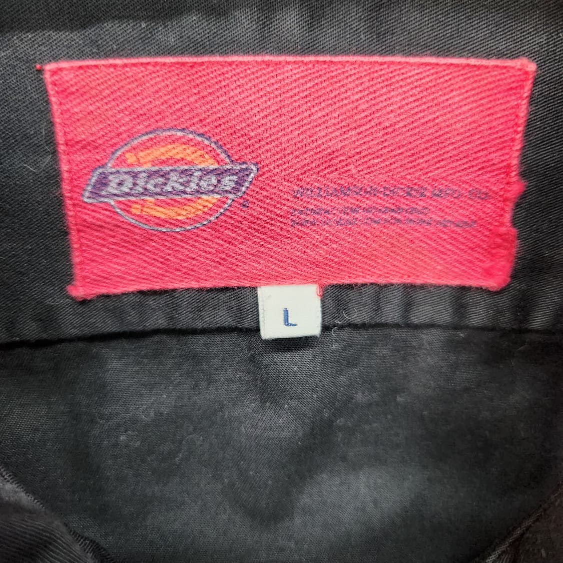 디키즈 금장 자수 블랙 워크 셔츠 L(M~L) 상품이미지5